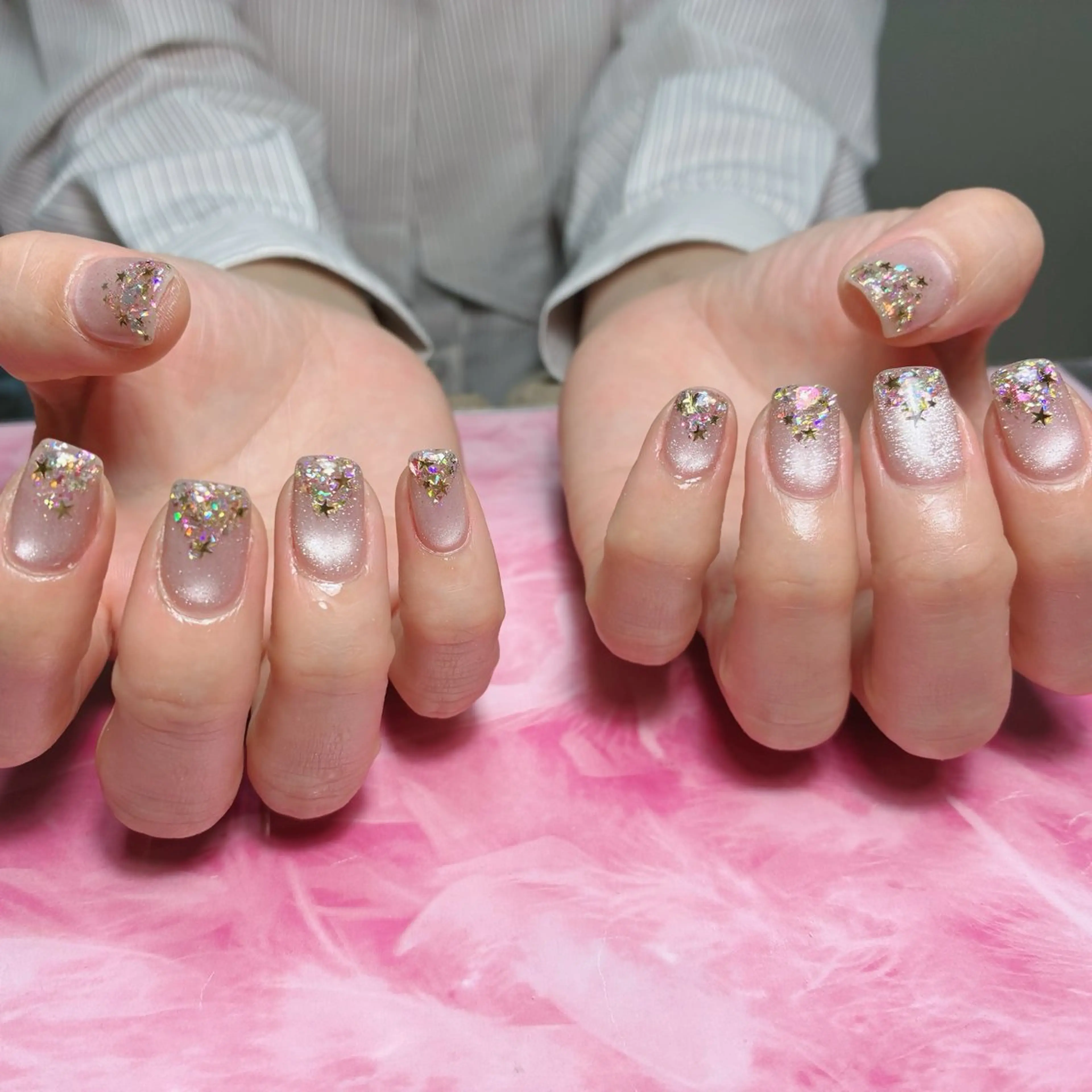 ショート ハンドネイル hs nail salonのネイルデザイン