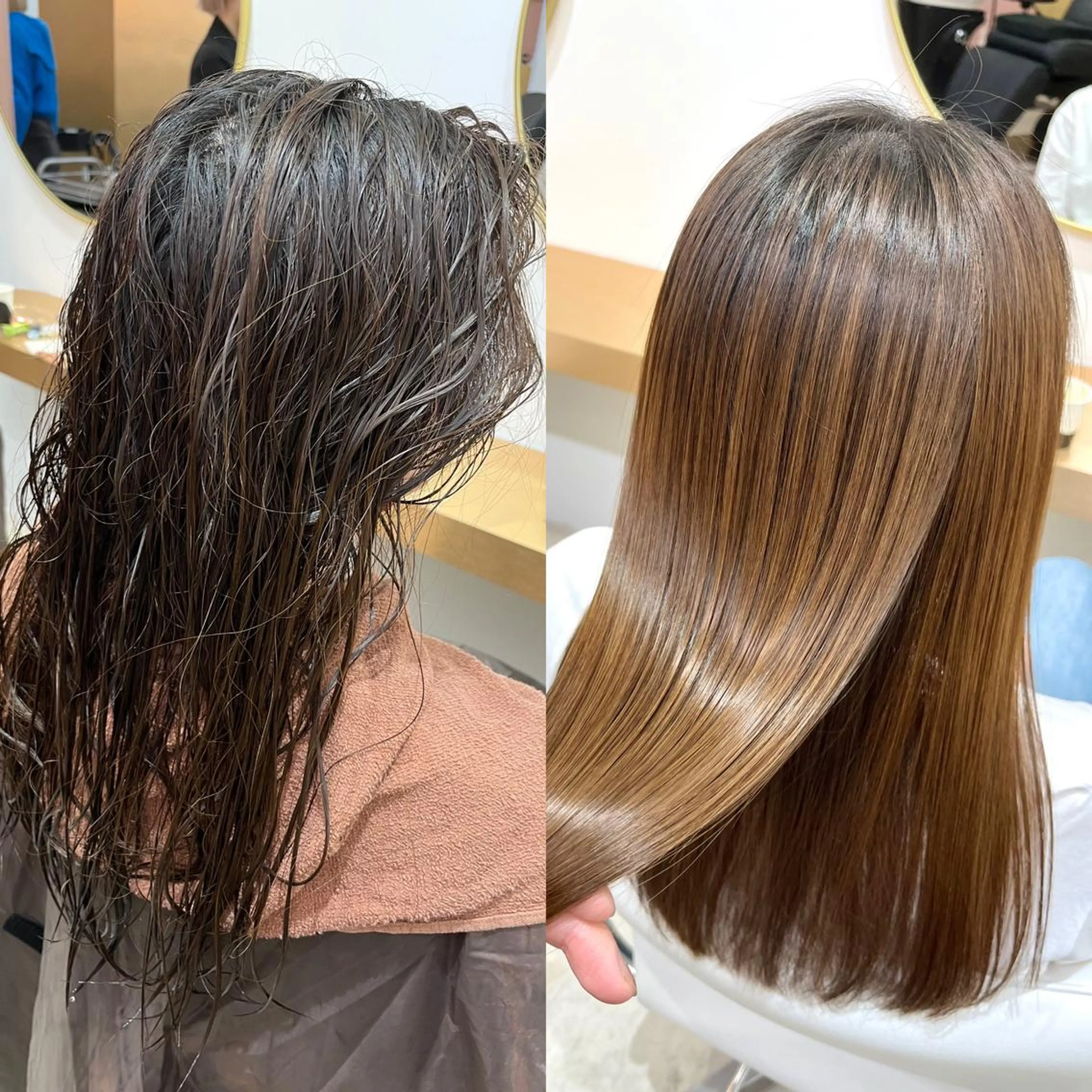 ロング 縮毛矯正 LAGRECE大阪梅田店所属・美髪矯正・髪質改善 【中村吉孝】のヘアスタイル