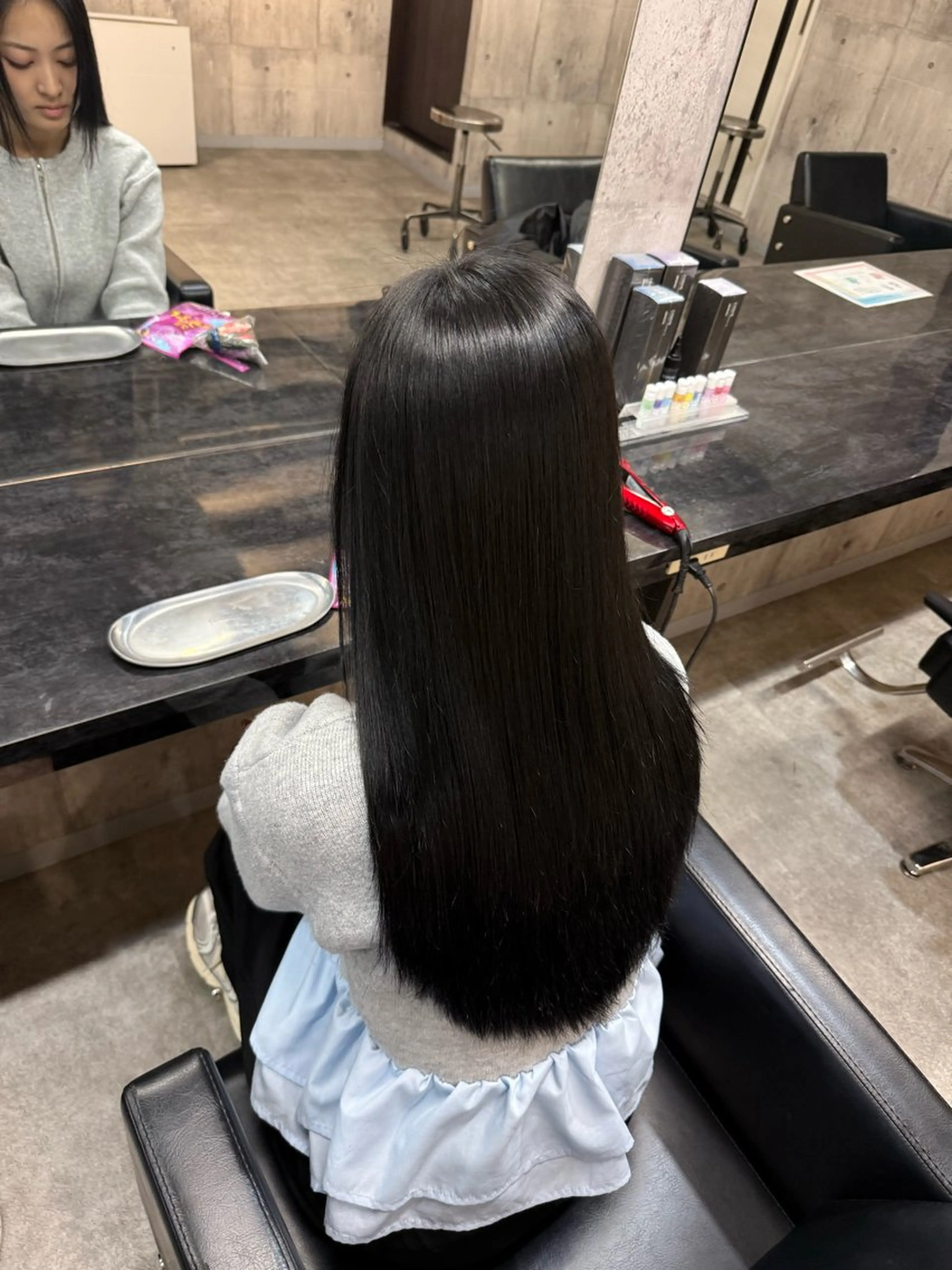 セミロング ヘアカラー トリートメント NANOHA エクステ・ヘアセットのヘアスタイル