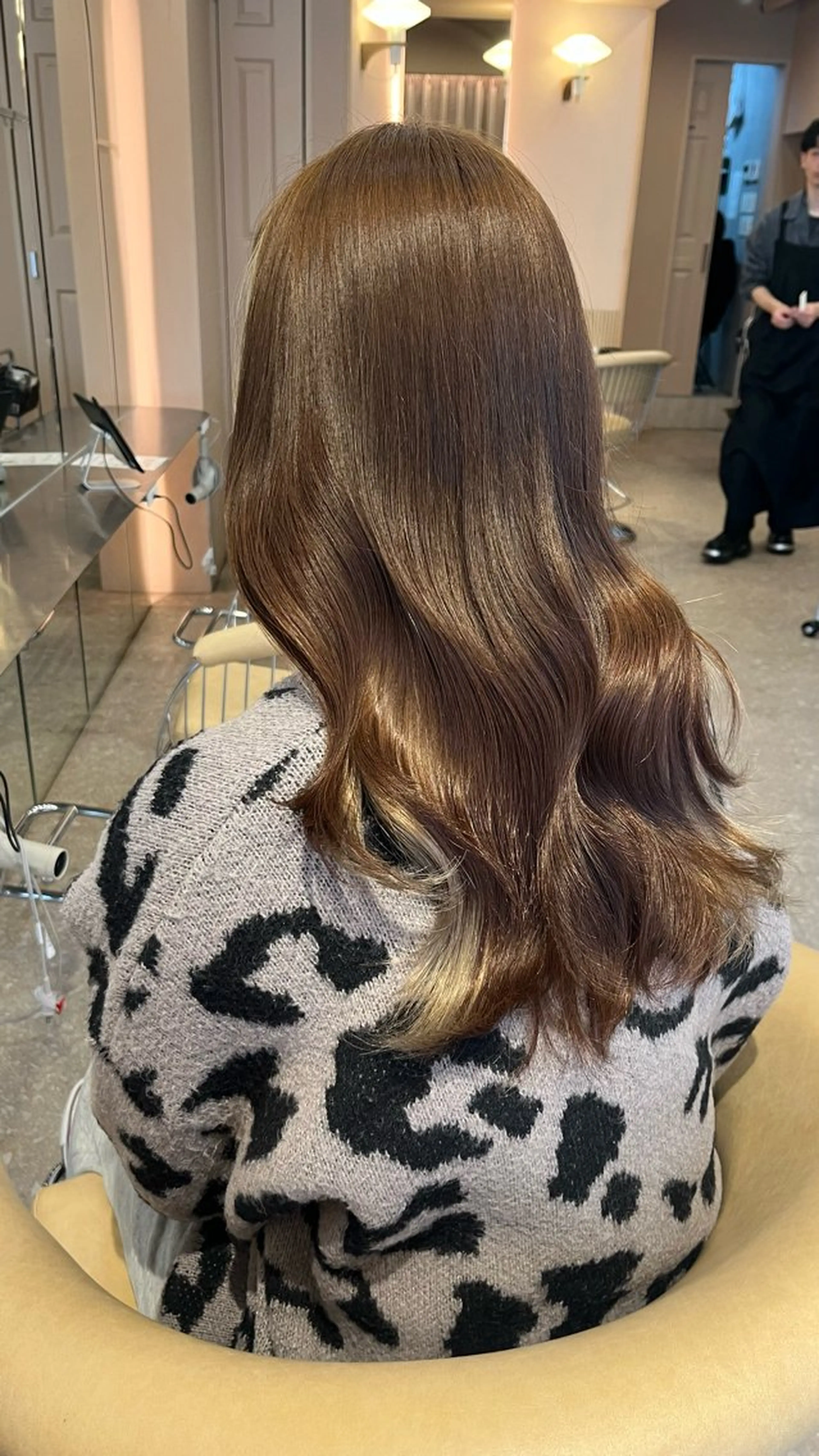 ロング カラー ヘアカラー トリートメント 💚 AKI 💚のヘアスタイル