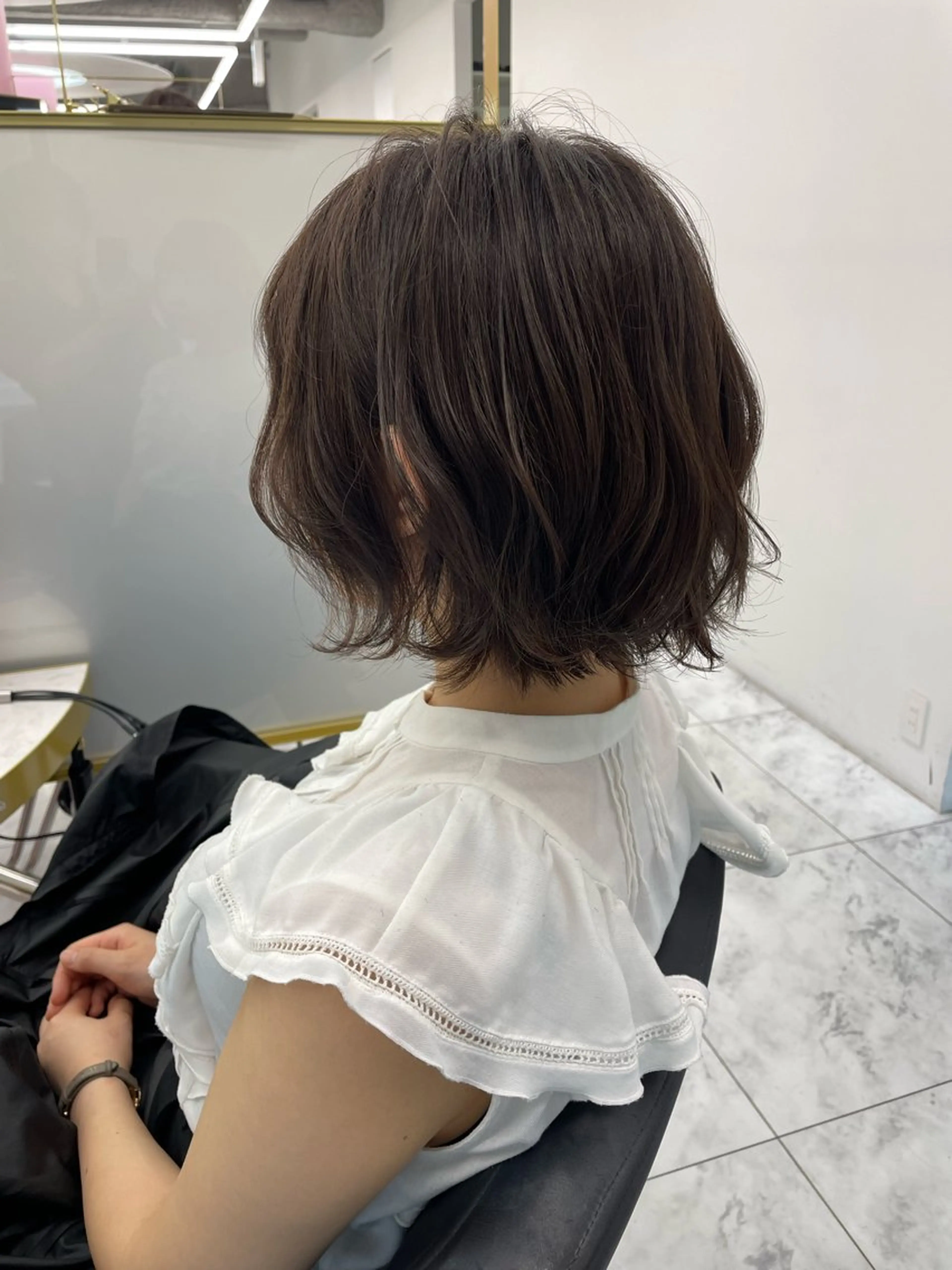 ショート 似合わせカット パーマ トリートメント 左藤健人 デジタルパーマ/渋谷のヘアスタイル