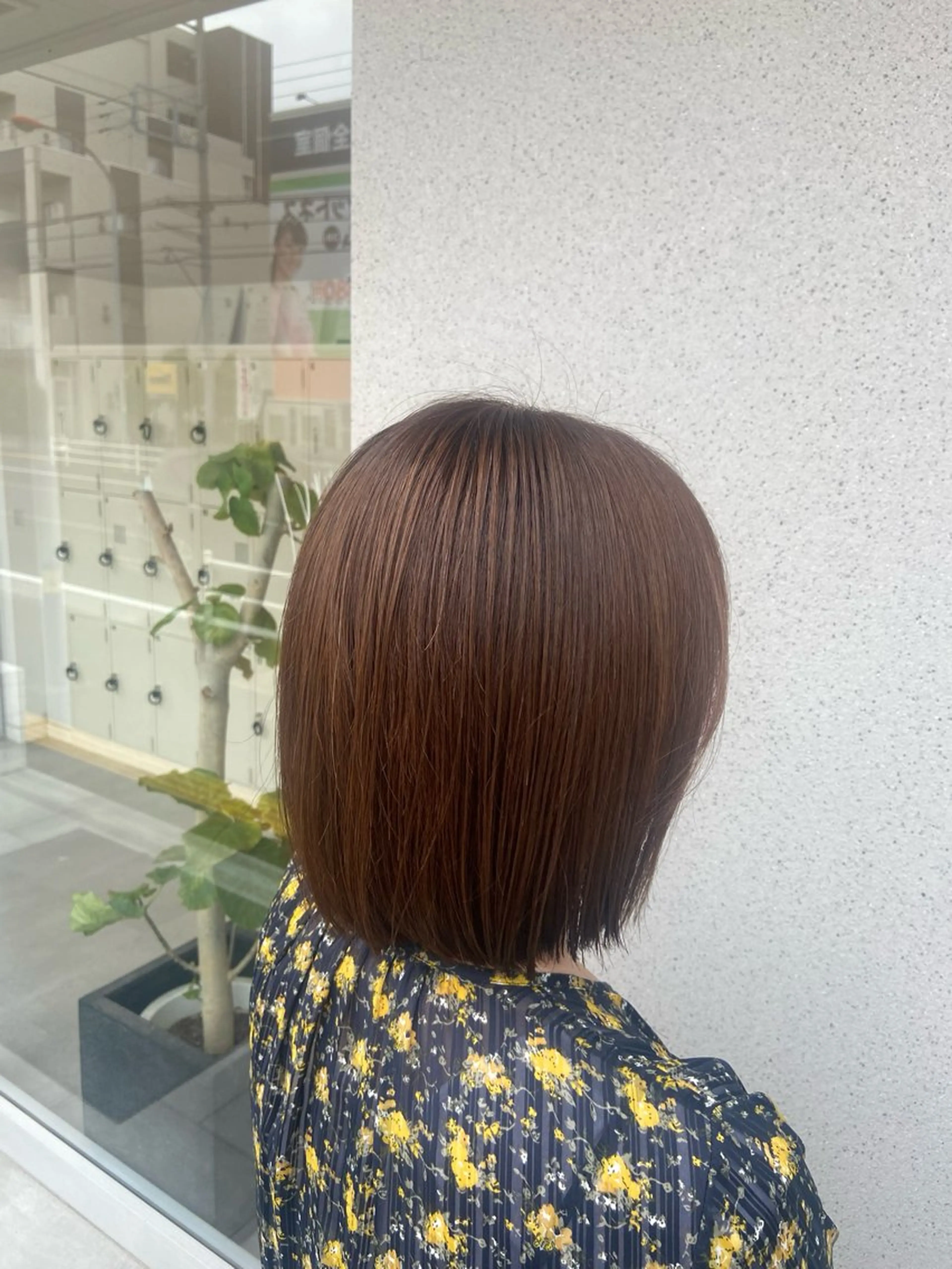 ミディアム カラー 🎀艶カラー/ 縮毛矯正🤍ミイナのヘアスタイル