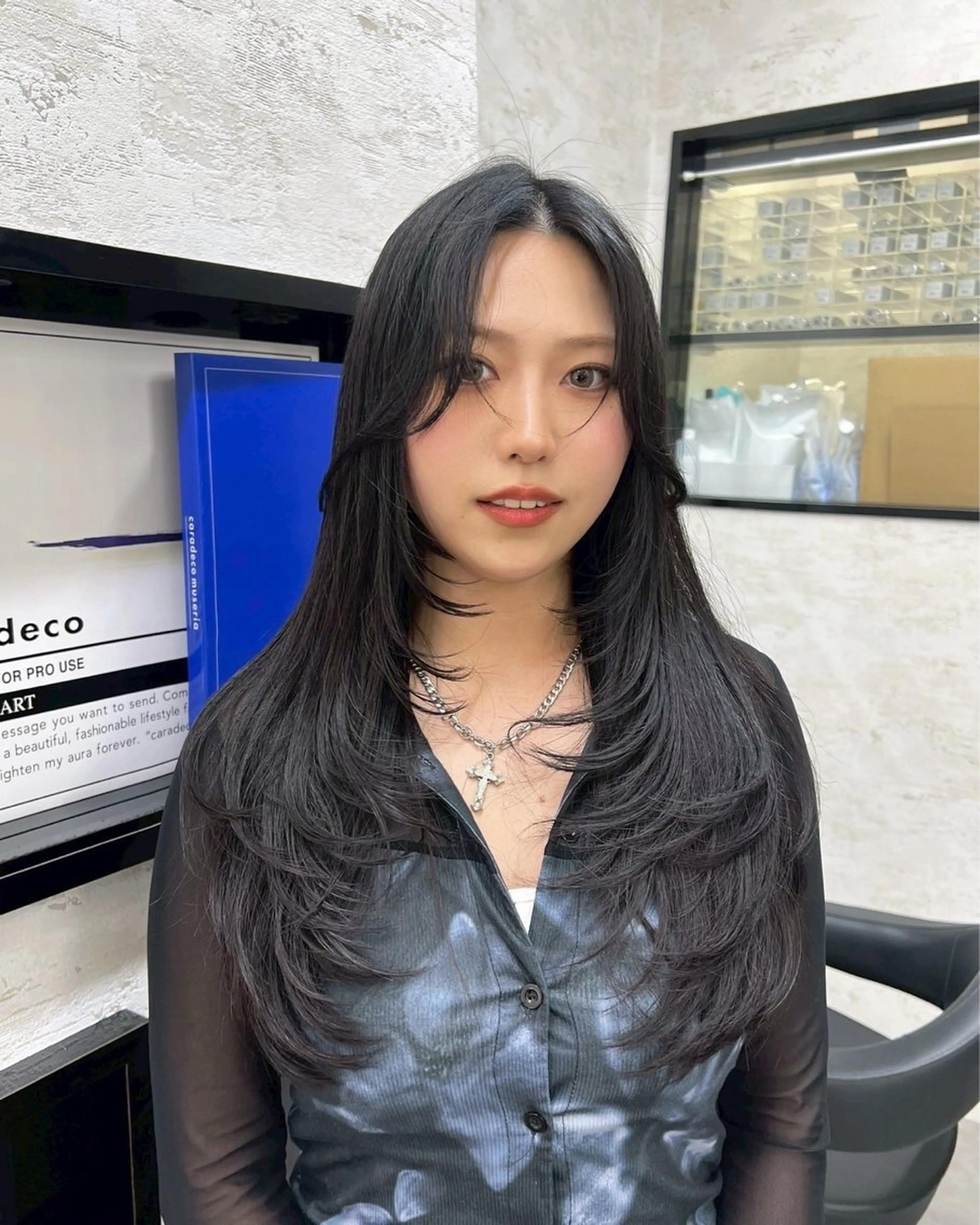 ロング エクステ・レイヤ ーカット/yuunaのヘアスタイル