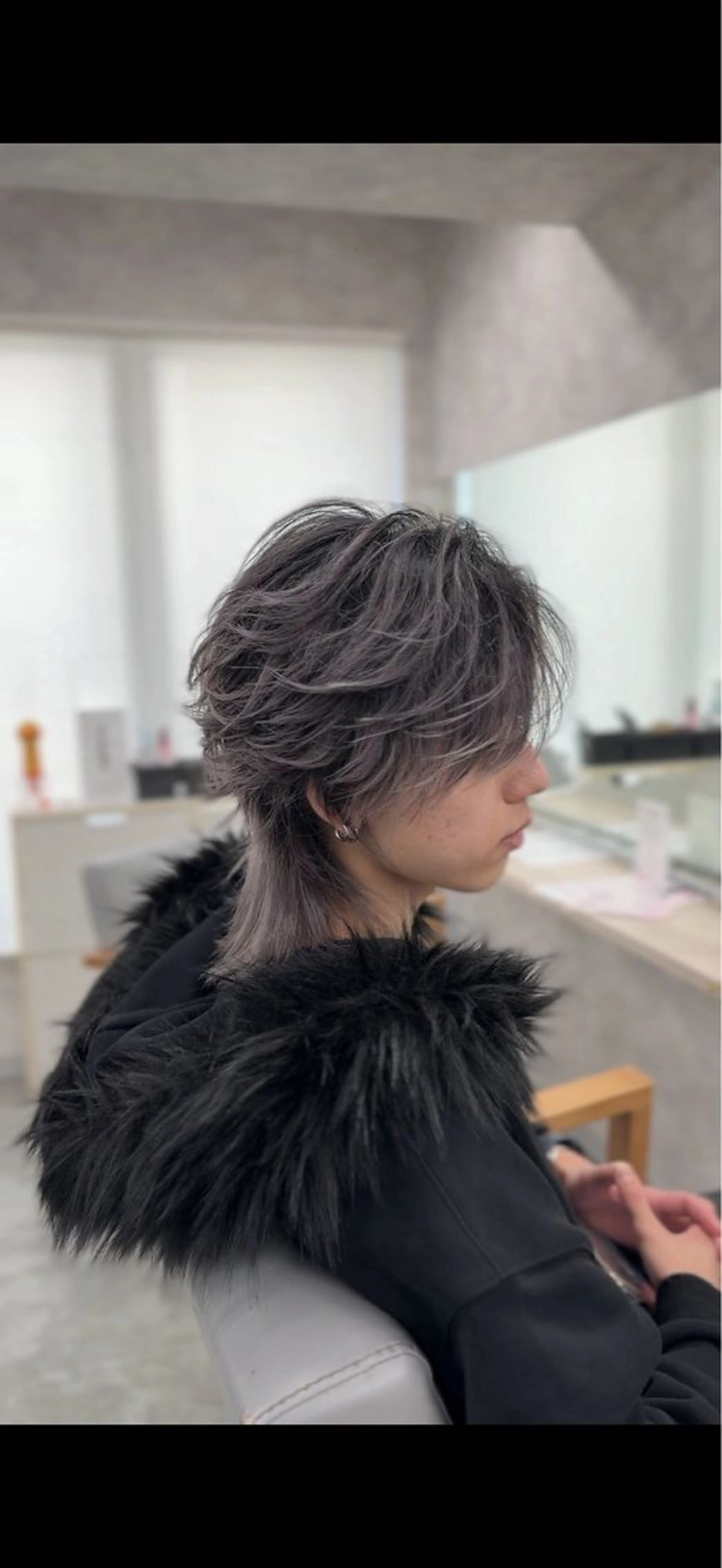 メンズ メンズウルフカット ウルフカット かさい せなのヘアスタイル