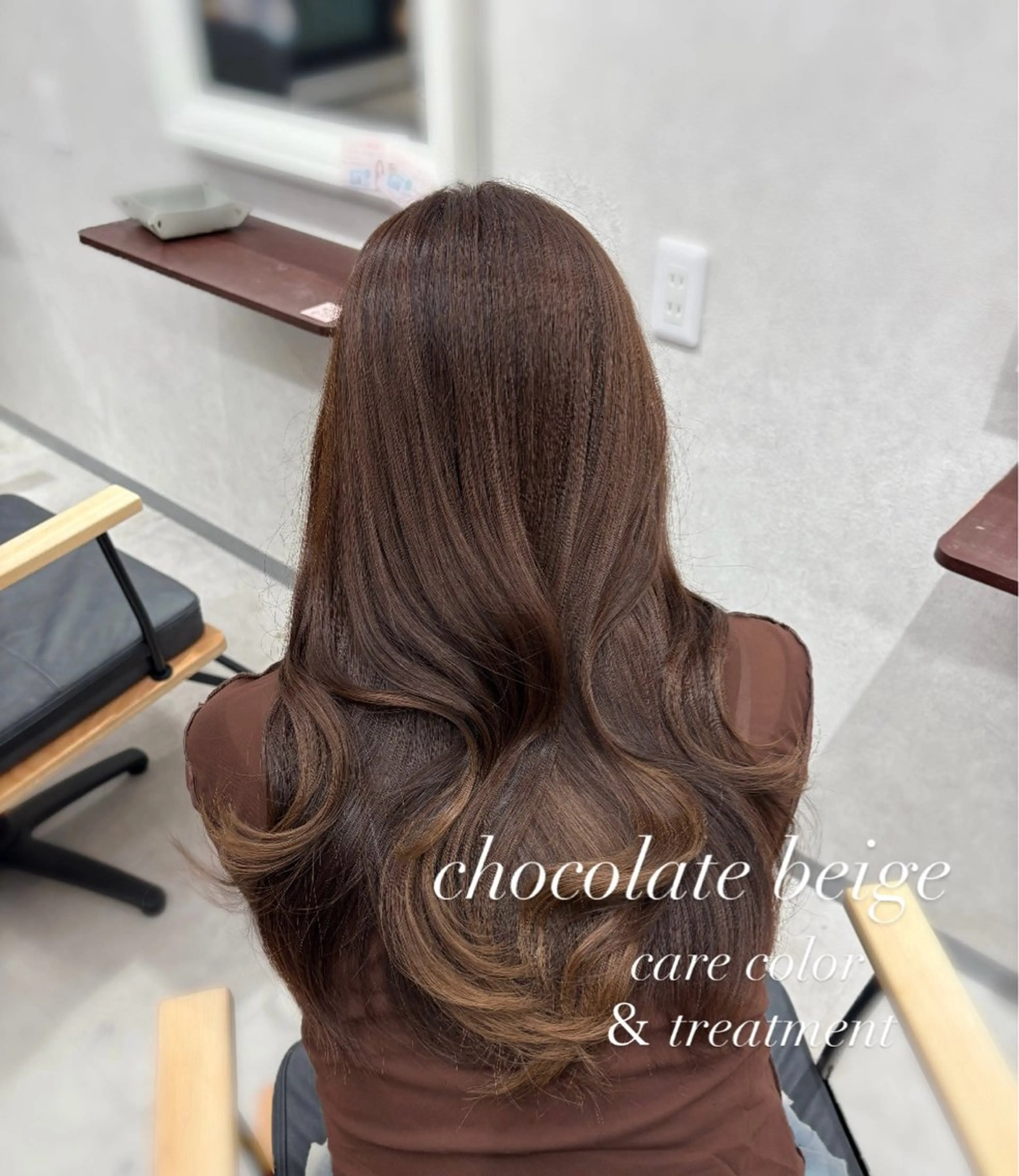 セミロング カラー ヘアカラー 透明感カラー ／kana‎🤍のヘアスタイル