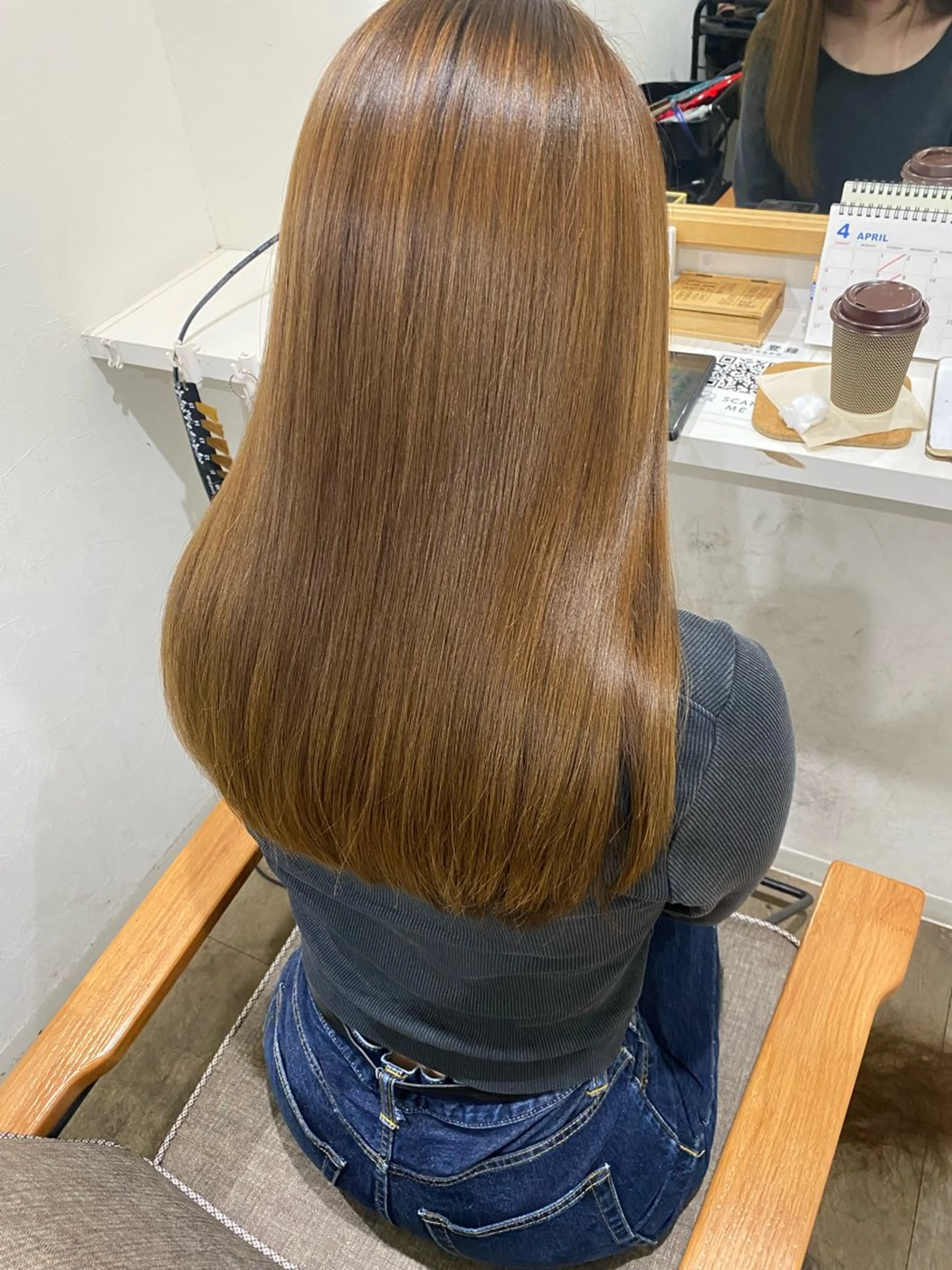 ロング カット 縮毛矯正 Jewel  Box東梅田所属・髪質改善サロン 梅田/ヨナミネのヘアスタイル