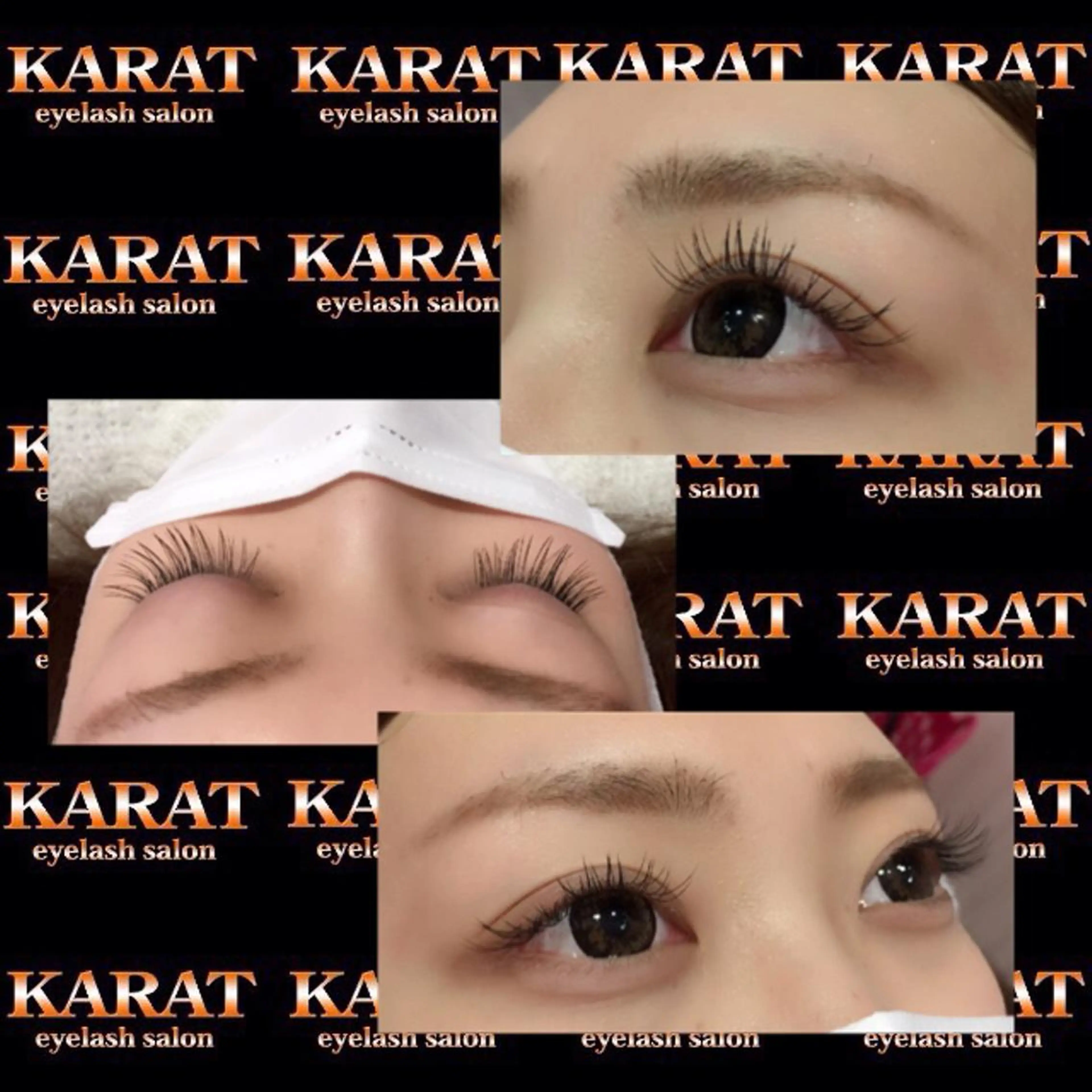 マツエク・マツパ フラットラッシュ Jカール ★KAEDE★伊勢崎 【KARAT】のマツエク・マツパデザイン