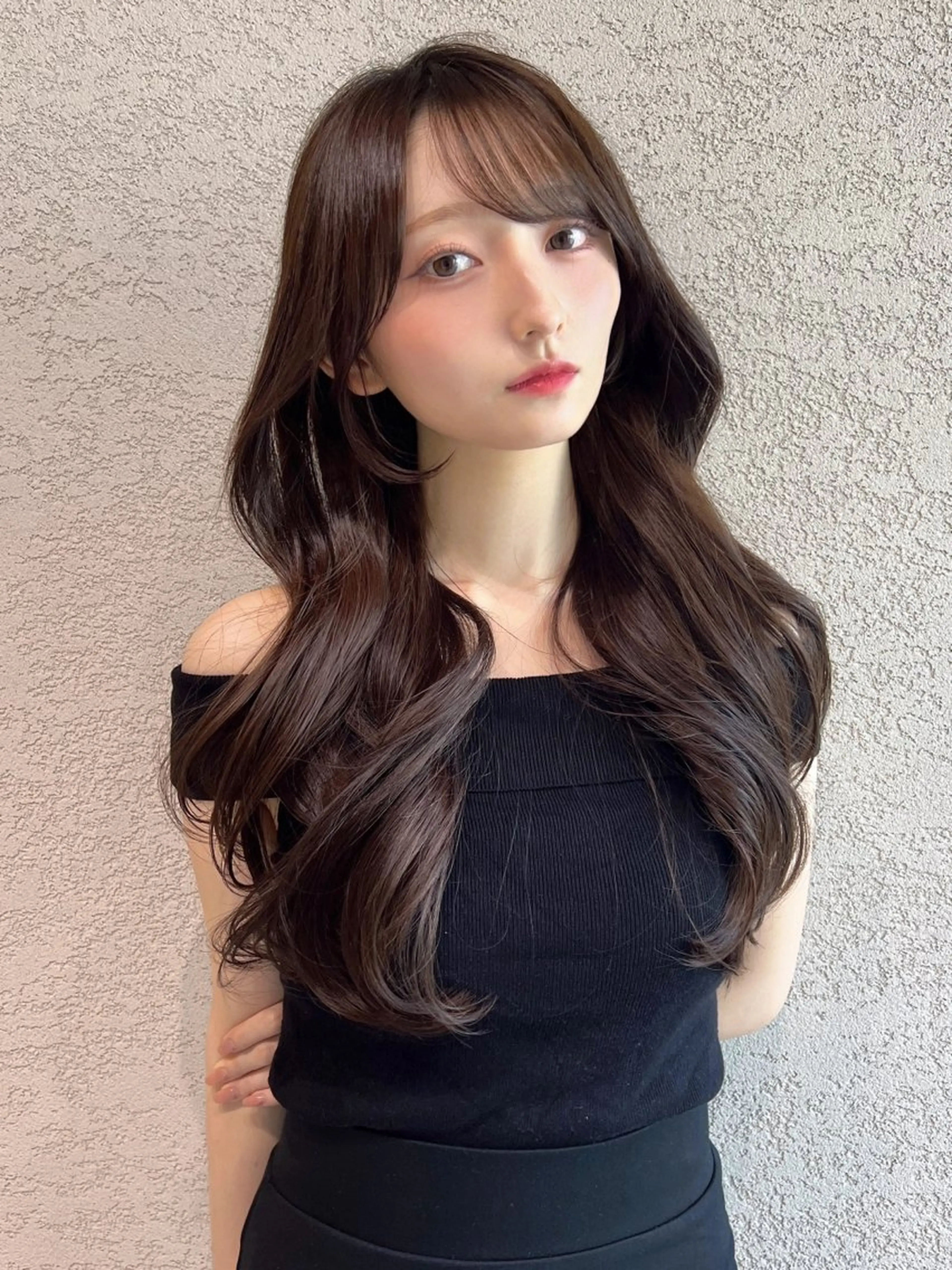 ロング カラー カット ヘアカラー トリートメント レイヤーカット/ 顔周り 五島巨幹のヘアスタイル