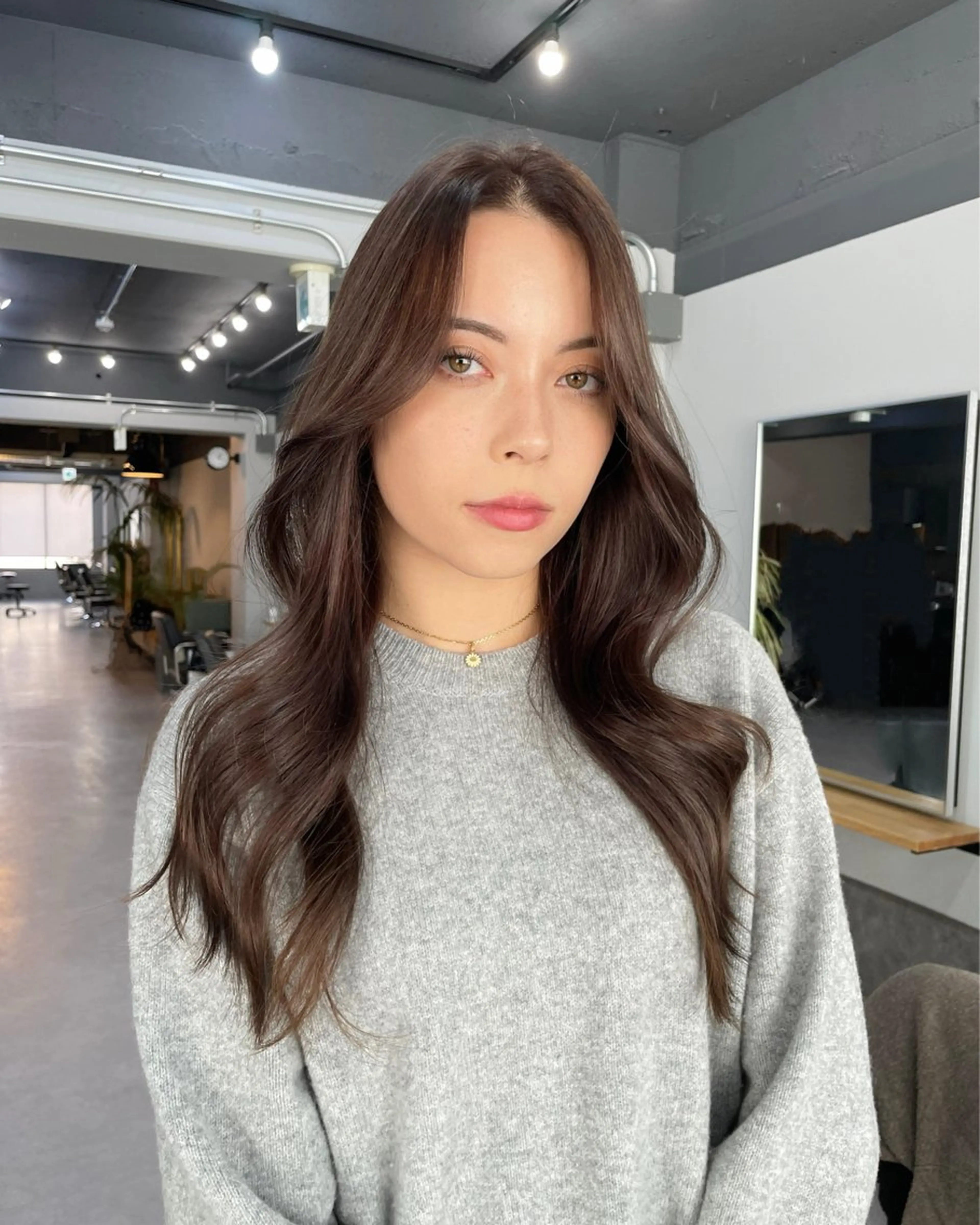 ロング カラー ミルクティーベージュ ❤︎レイヤー　MIAのヘアスタイル