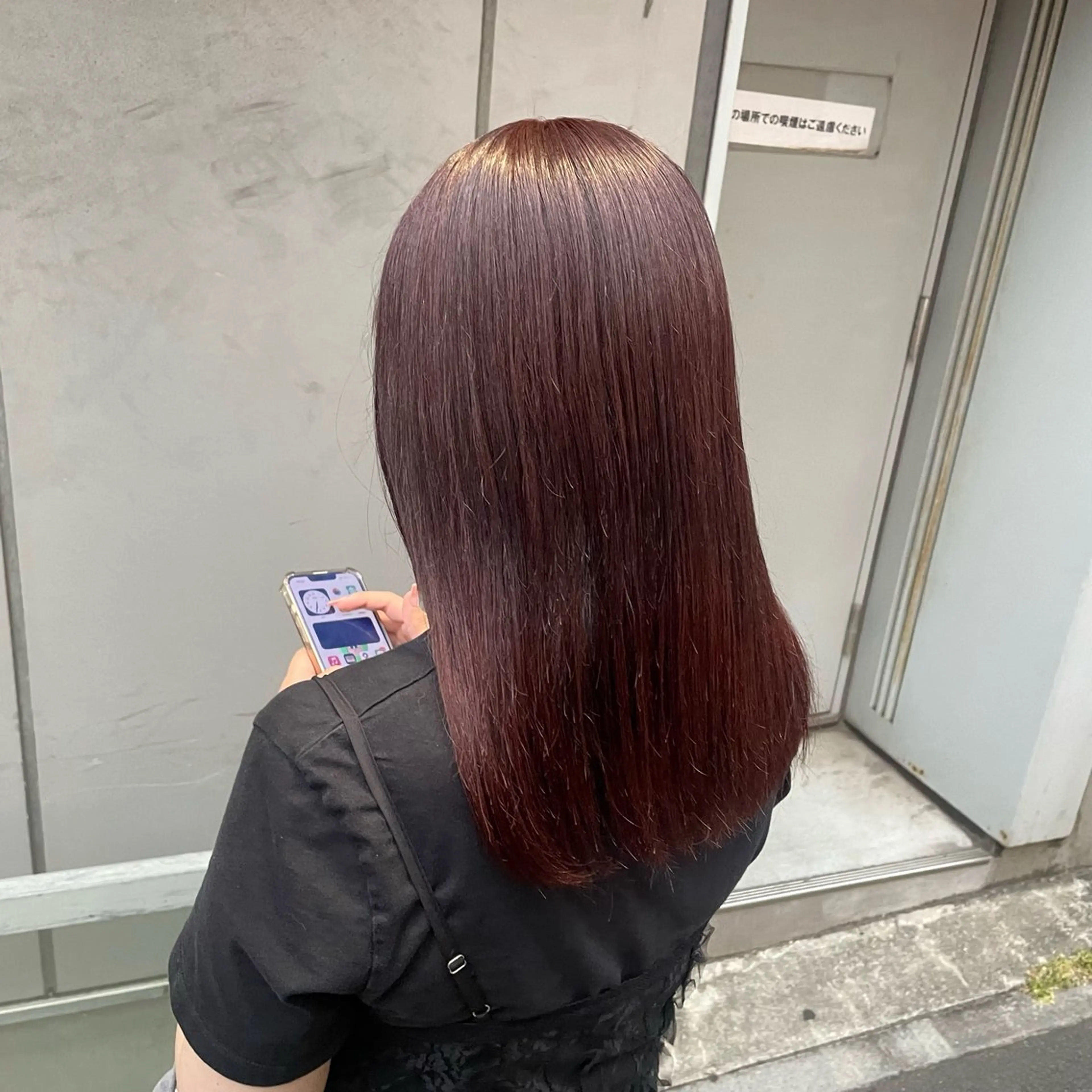 セミロング カラー 大人っぽ♡上品な暖色 ♡ブリーチなし♡のヘアスタイル