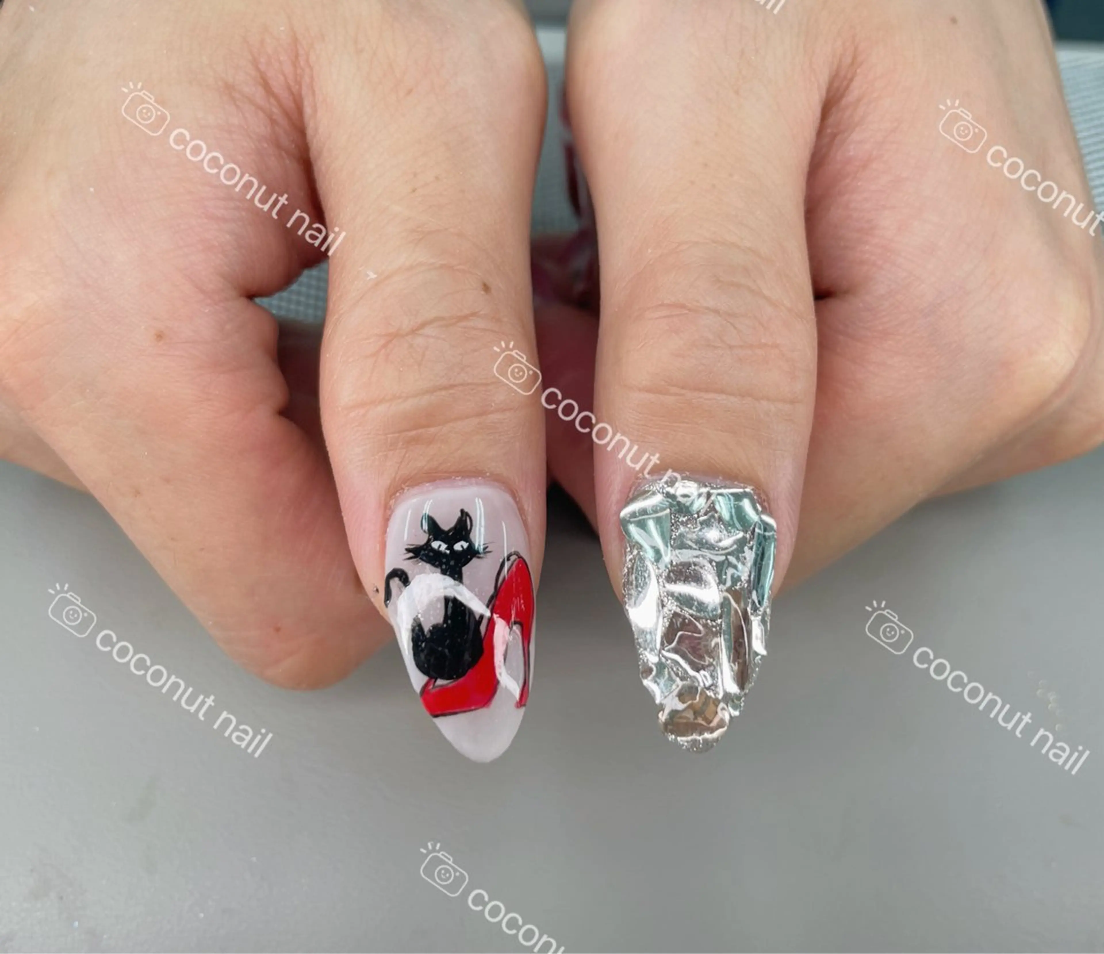 メンズ ネイル メンズネイル ハンドネイル 神田 ココナッツのネイルデザイン