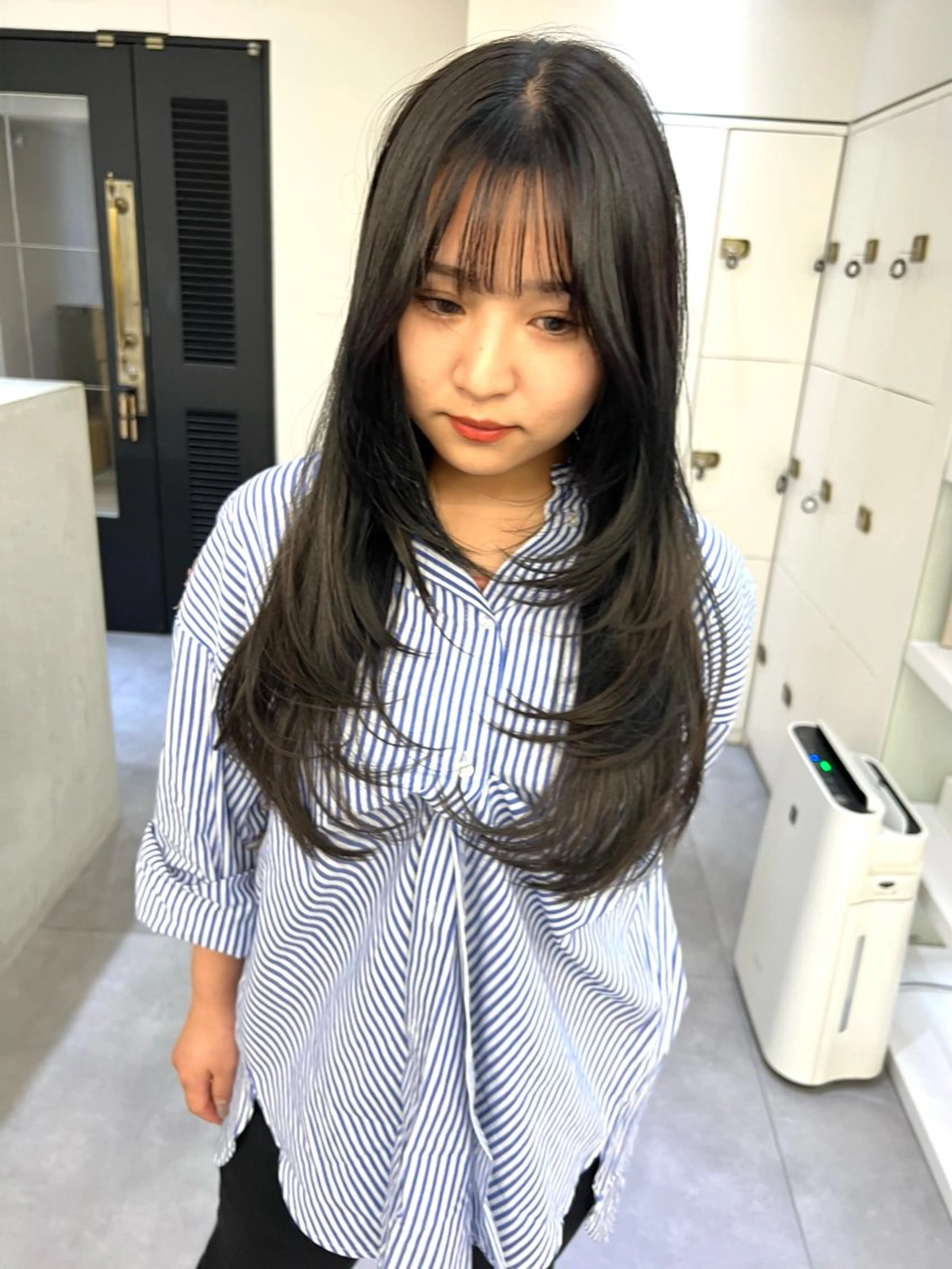 ロング ハイトーンカラー/ ケアブリーチのヘアスタイル