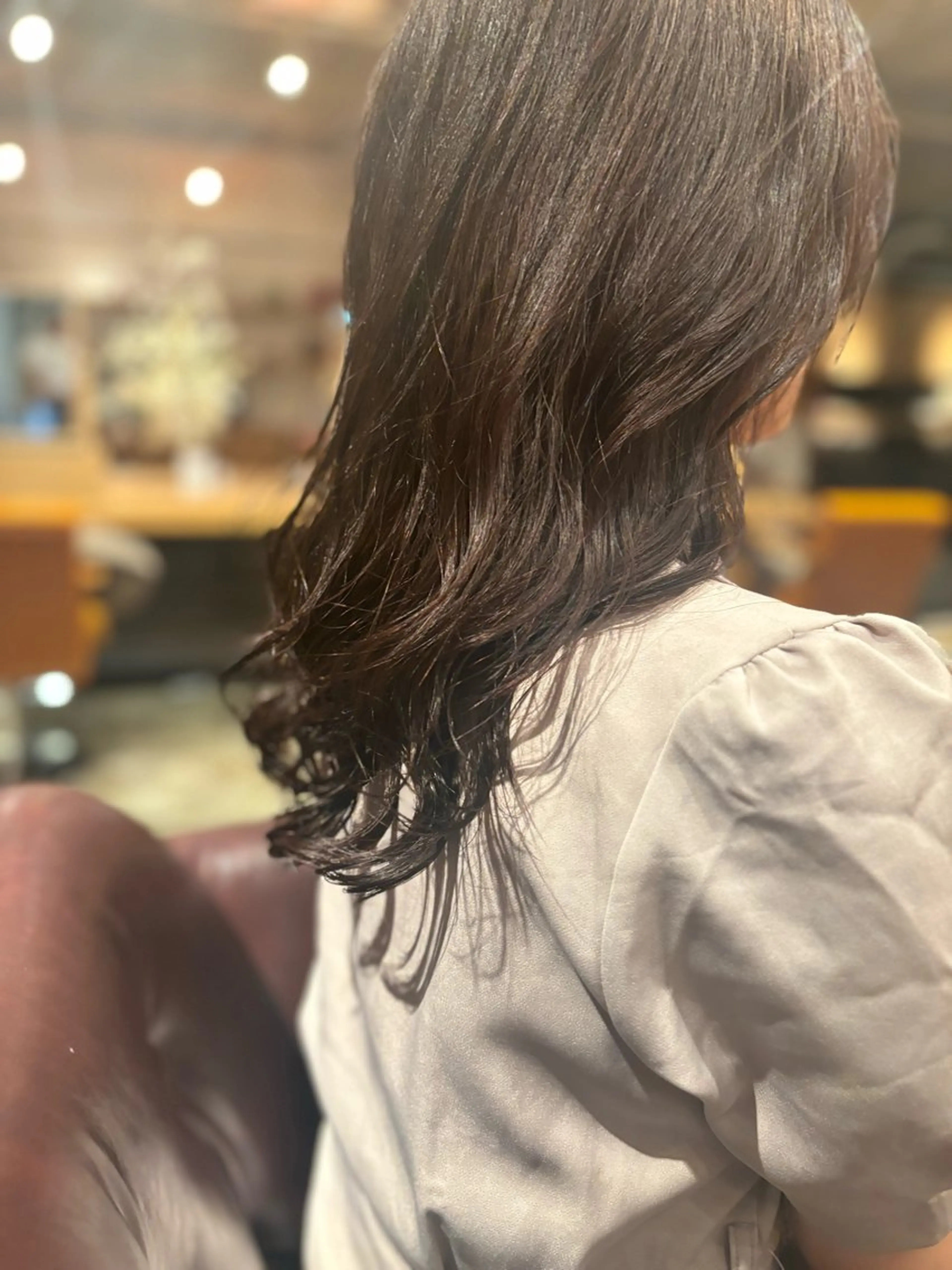 ロング カラー パーマ 髪質改善カラー ブラウン🤎YUMEのヘアスタイル