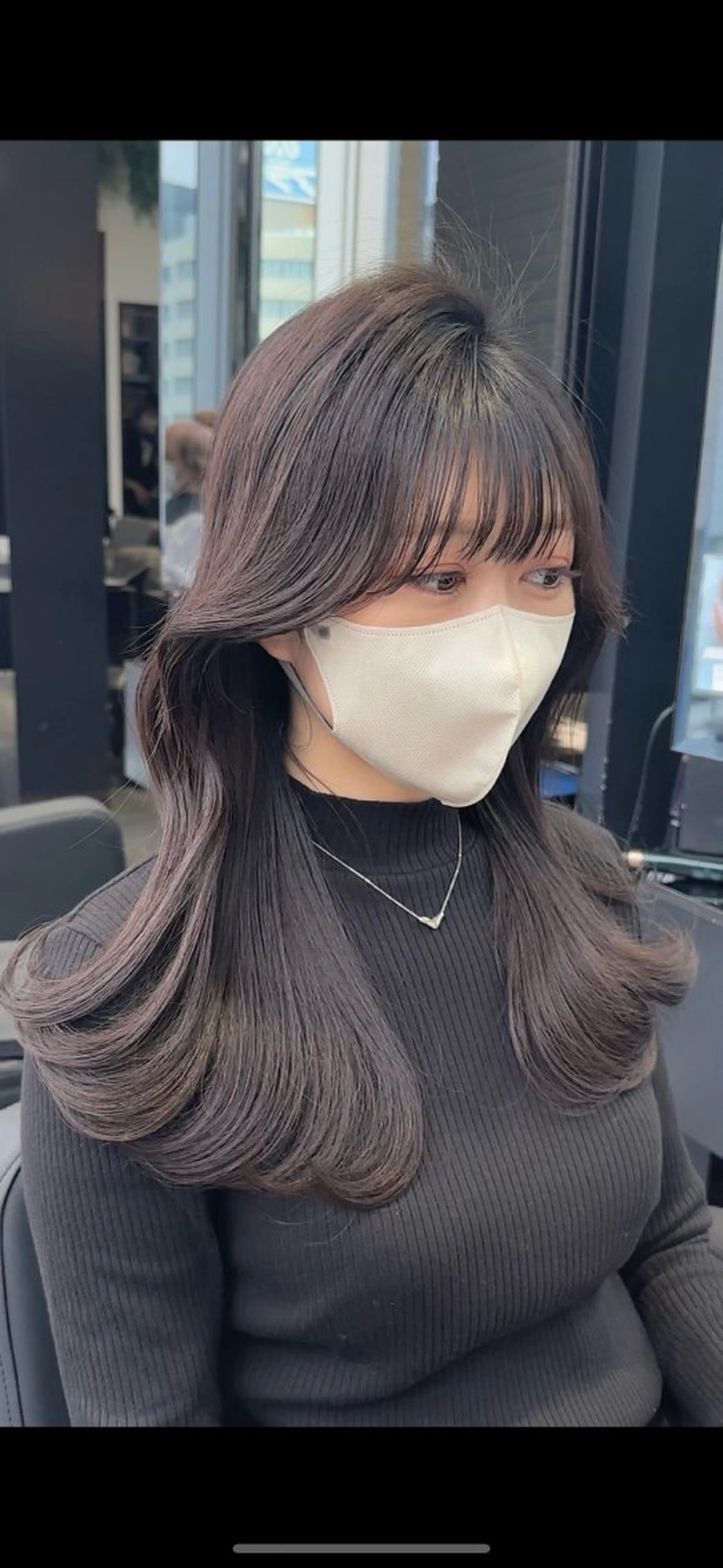 セミロング 🫧似合わせ前髪/ 小顔カットくろ🫧のヘアスタイル