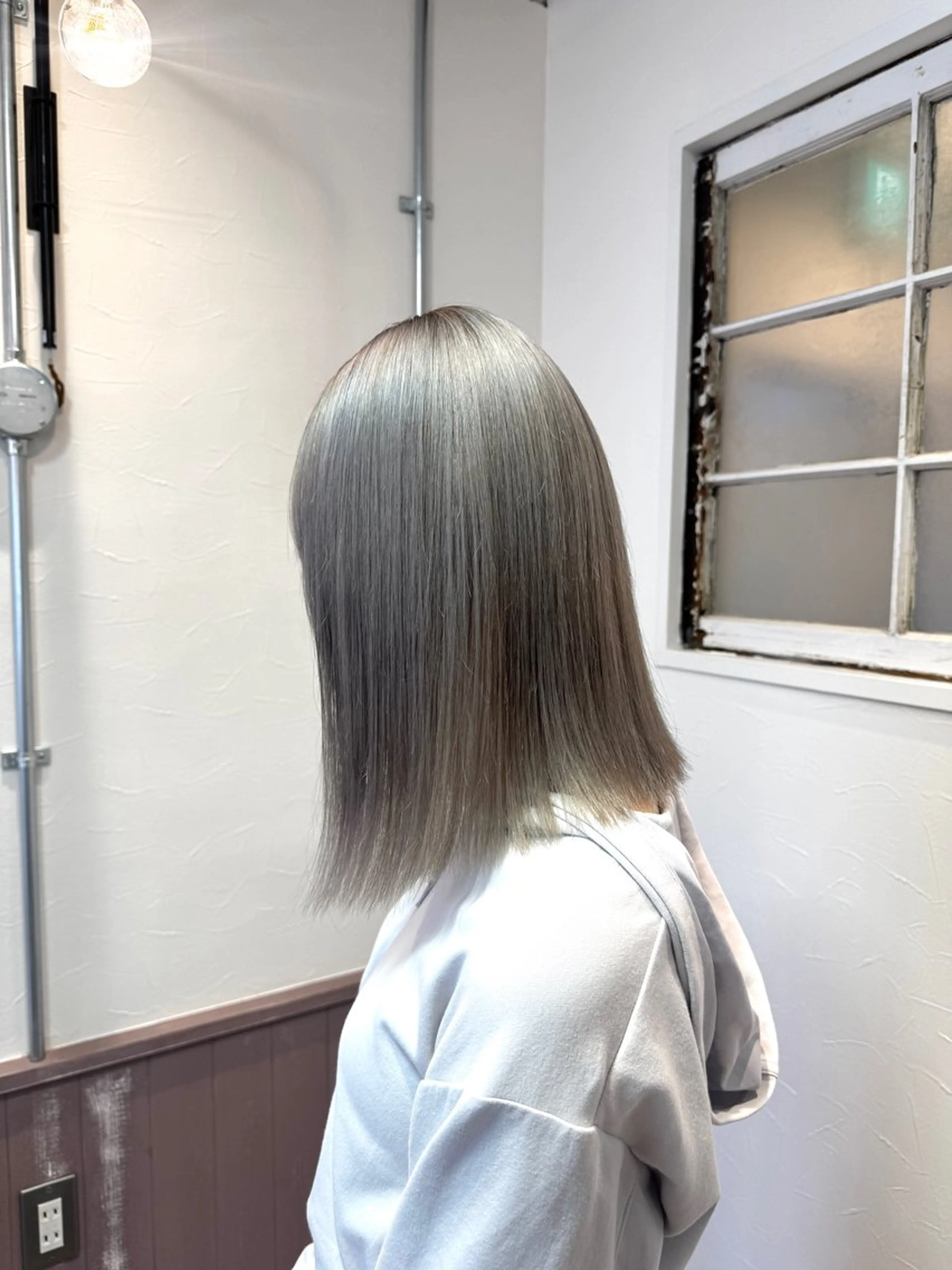 ミディアム カラー ブリーチ ヘアカラー トリートメント 矢場町/ダブルカラー /レイヤー/アリサのヘアスタイル