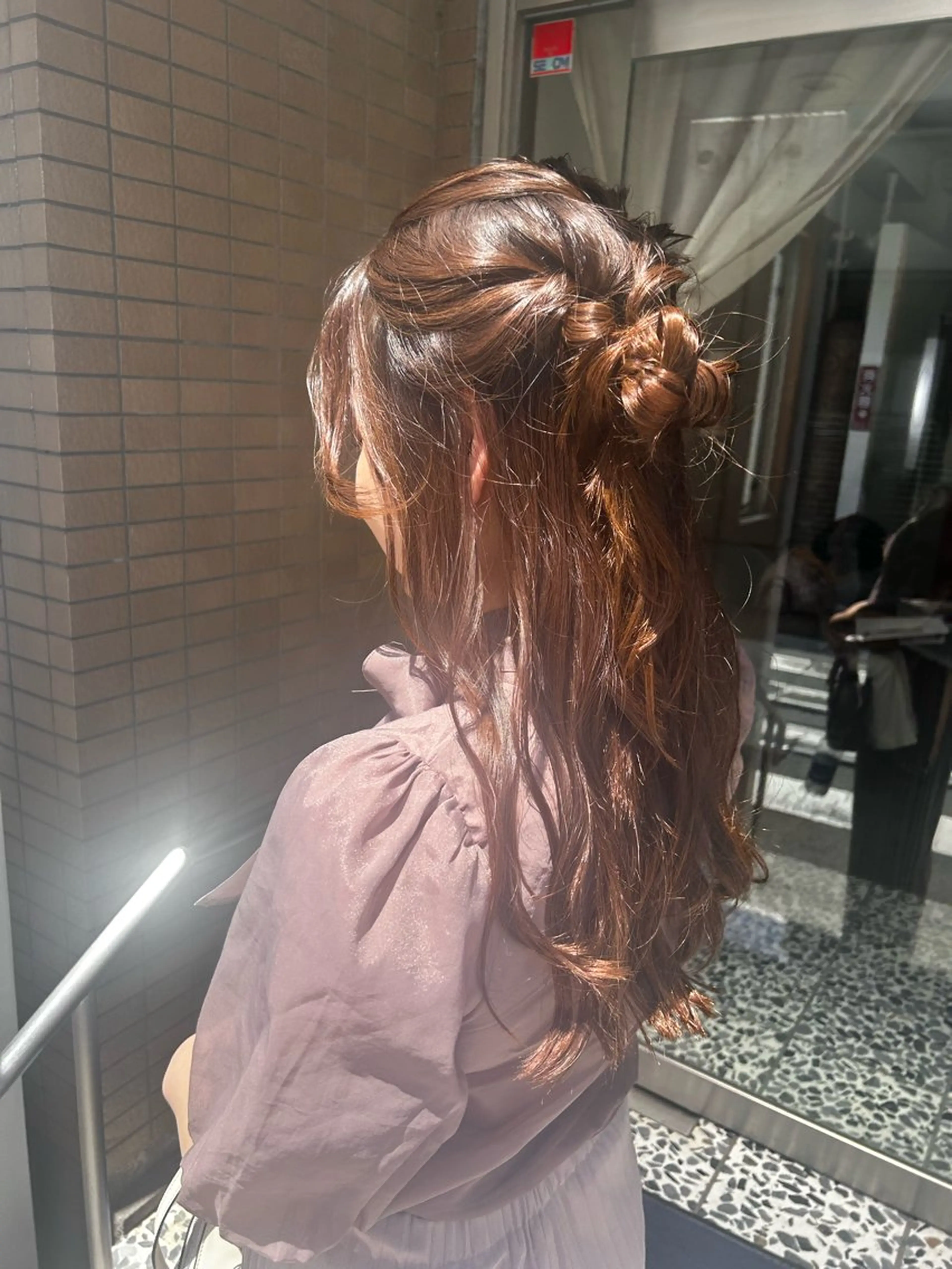 ロング ヘアアレンジ イワサキ リカのヘアスタイル