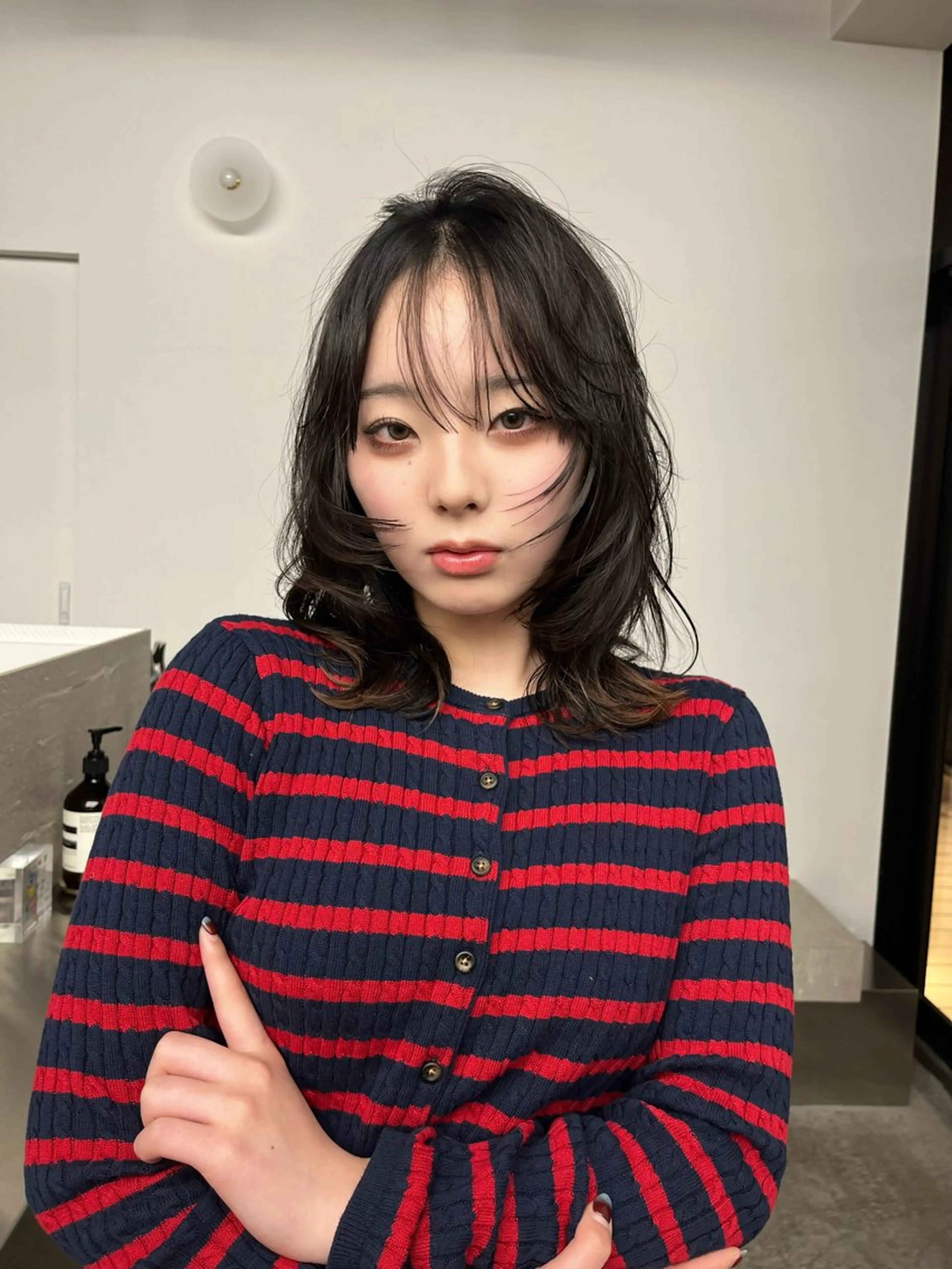 ミディアム カラー 透明感カラー coco/原宿 ボブカットのヘアスタイル