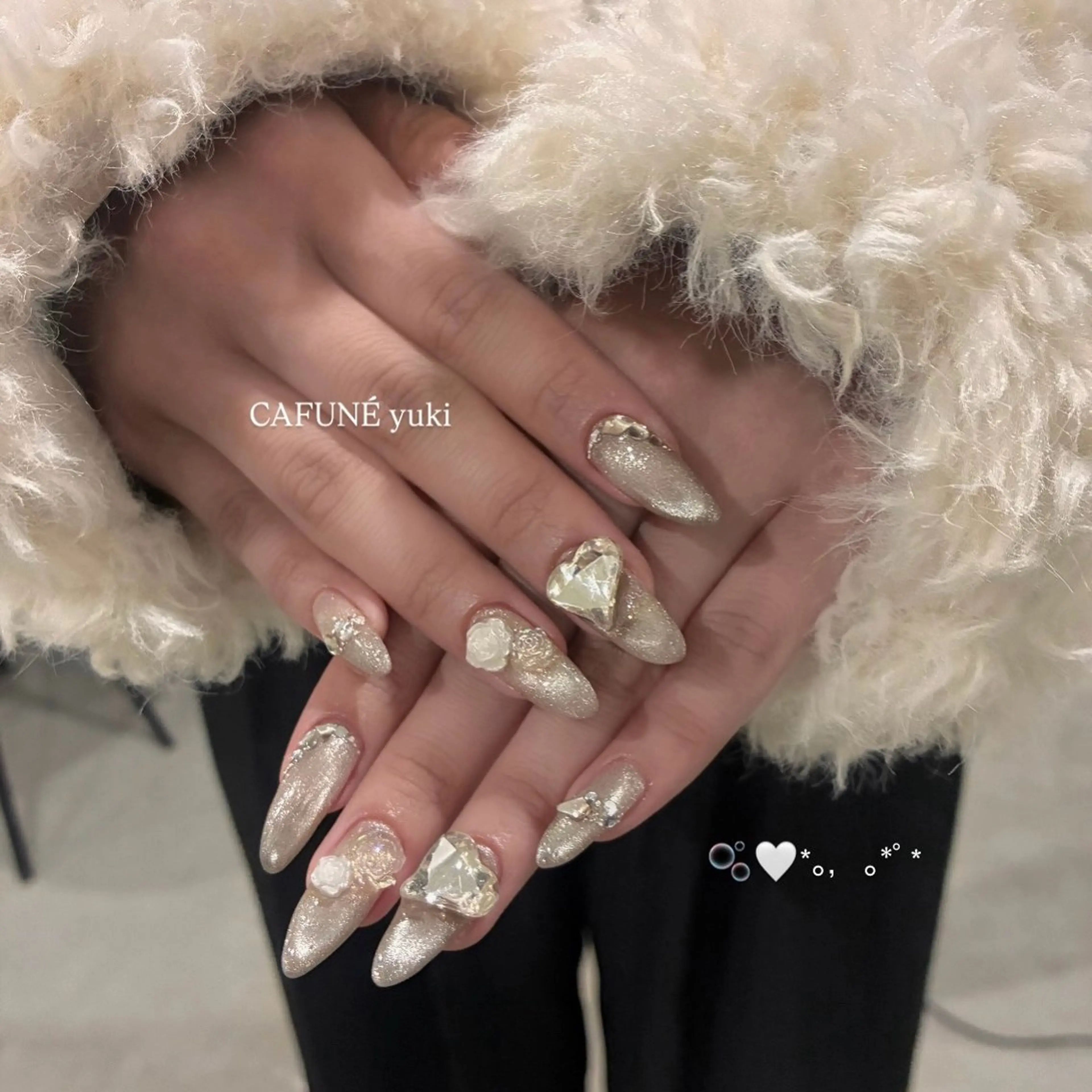 ネイル ハンドネイル CAFUNÉ TOKYO所属・🎼CAFUNÉ_ TOKYO.•*¨のネイルデザイン