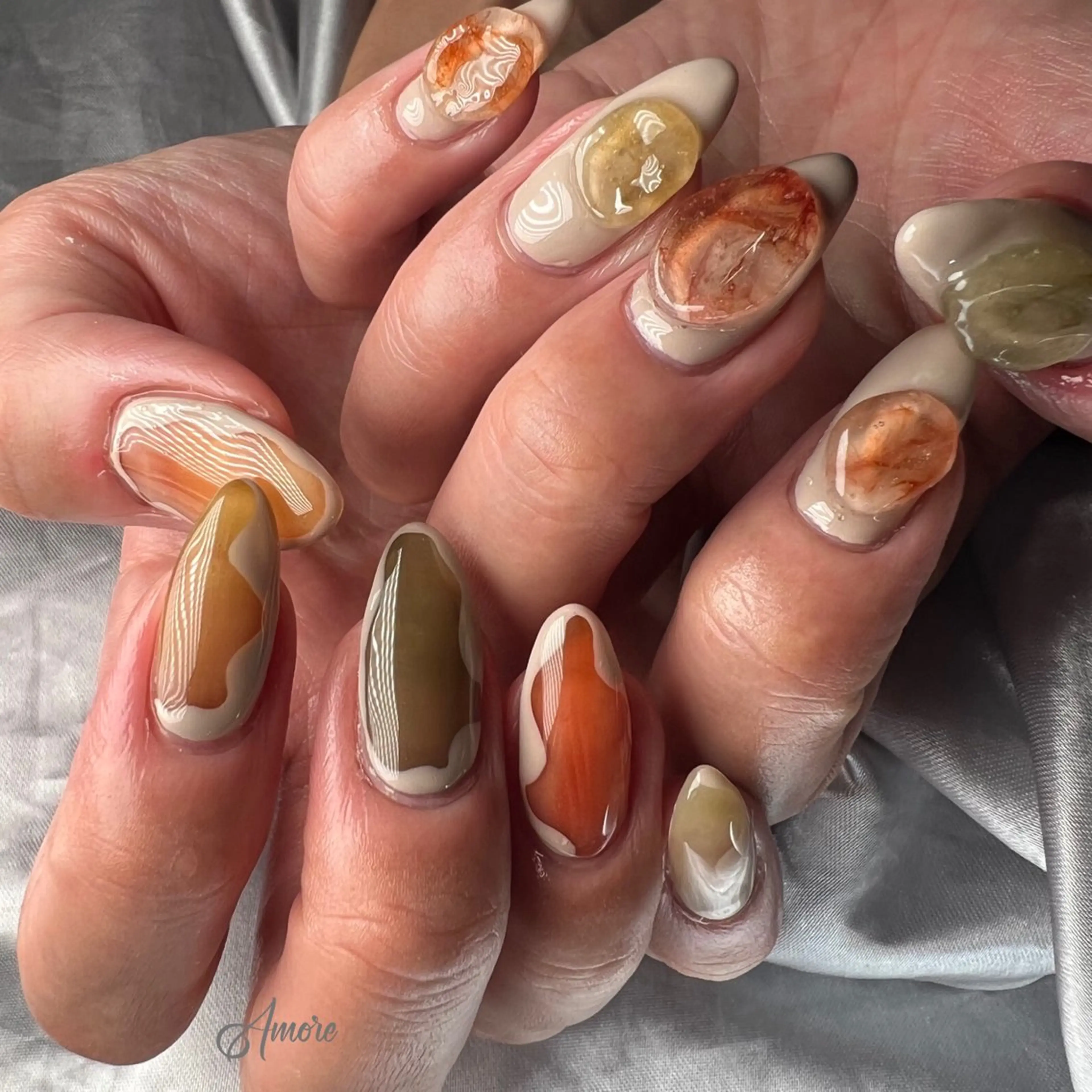 ネイル ジェルネイル 韓国ネイル パラジェル You kyehwaのネイルデザイン