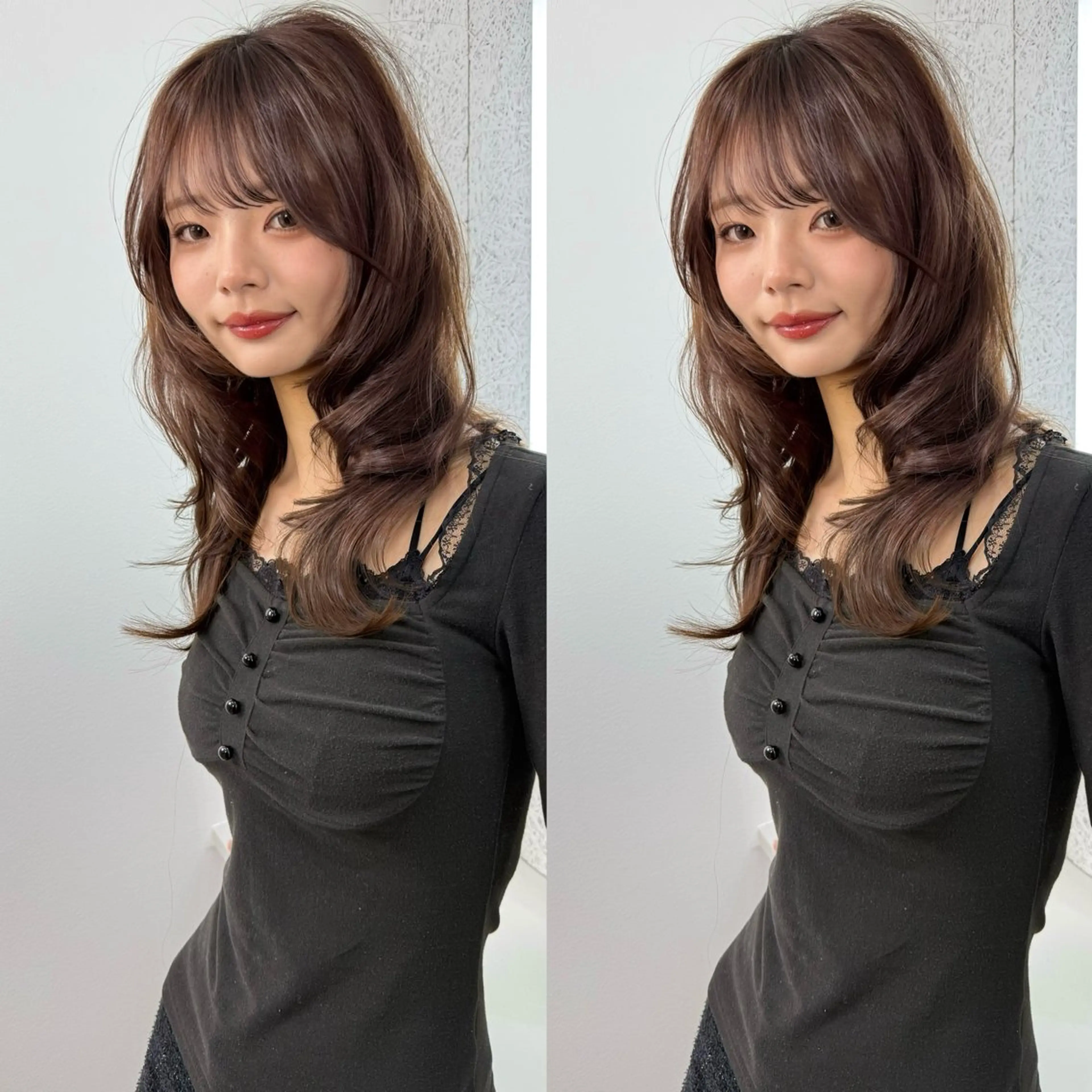 ロング 韓国ヘア/ワンホン ちひろのヘアスタイル