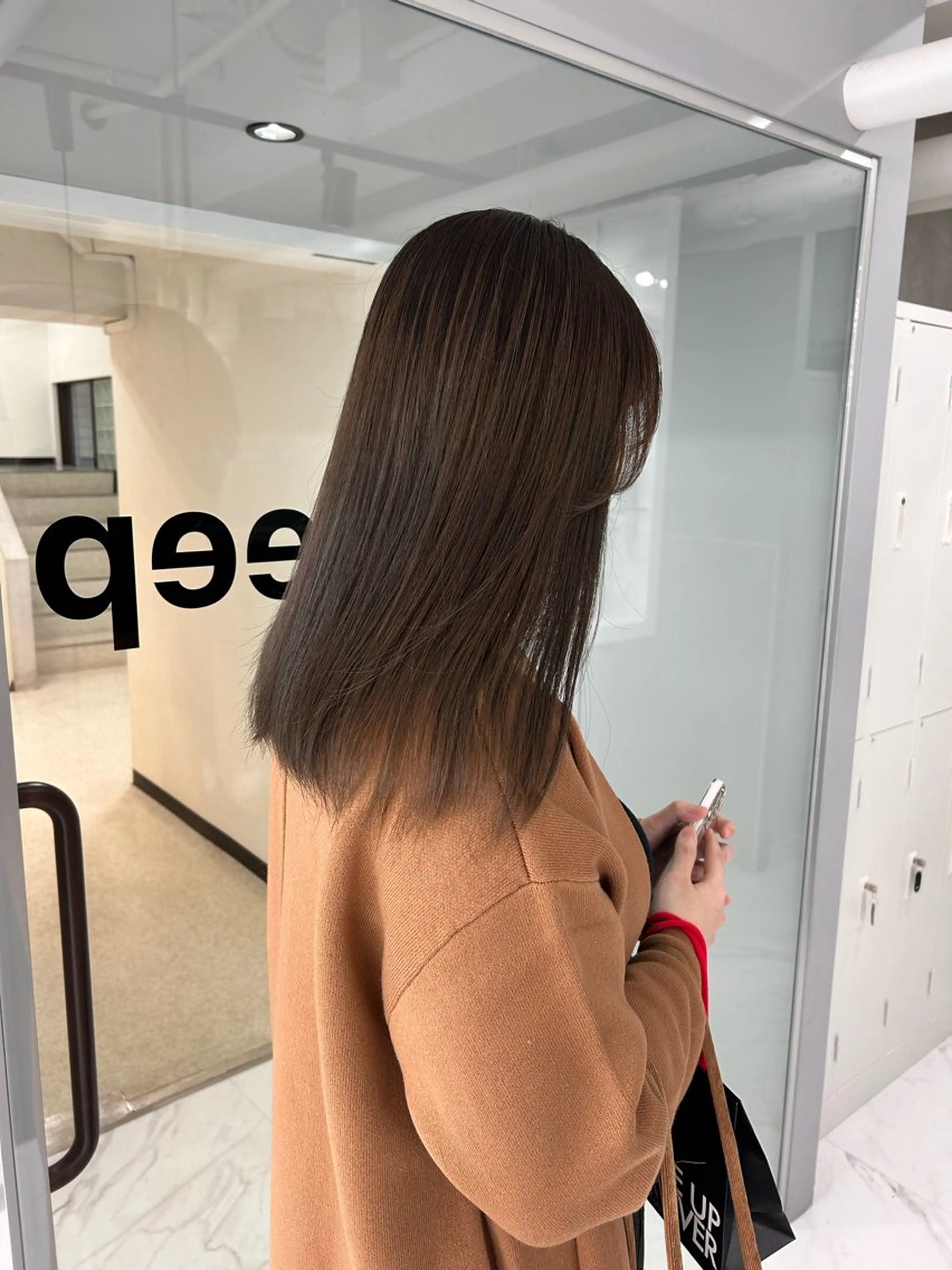 ミディアム カラー 透明感カラー トリートメント カット ヘアカラー トリートメント shizuna/平尾 /カラー/髪質改善のヘアスタイル