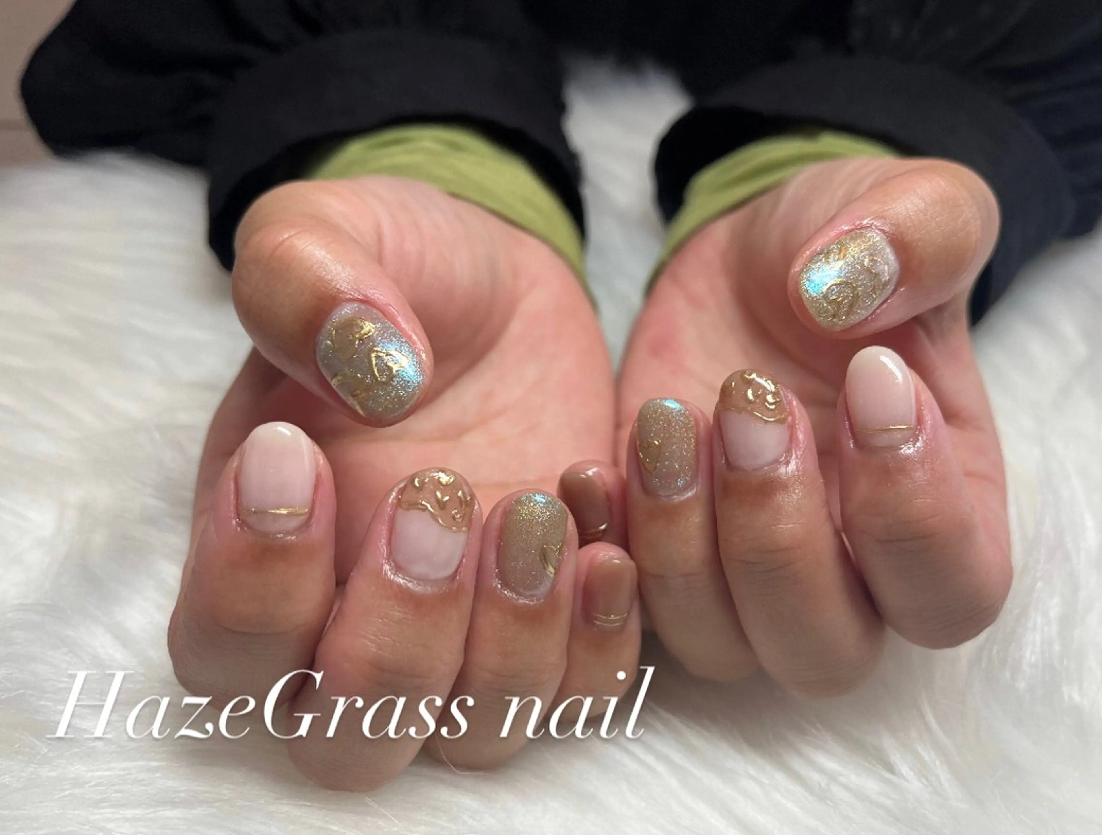 ネイル バレンタイン ハンドネイル HazeGrass NAILのネイルデザイン