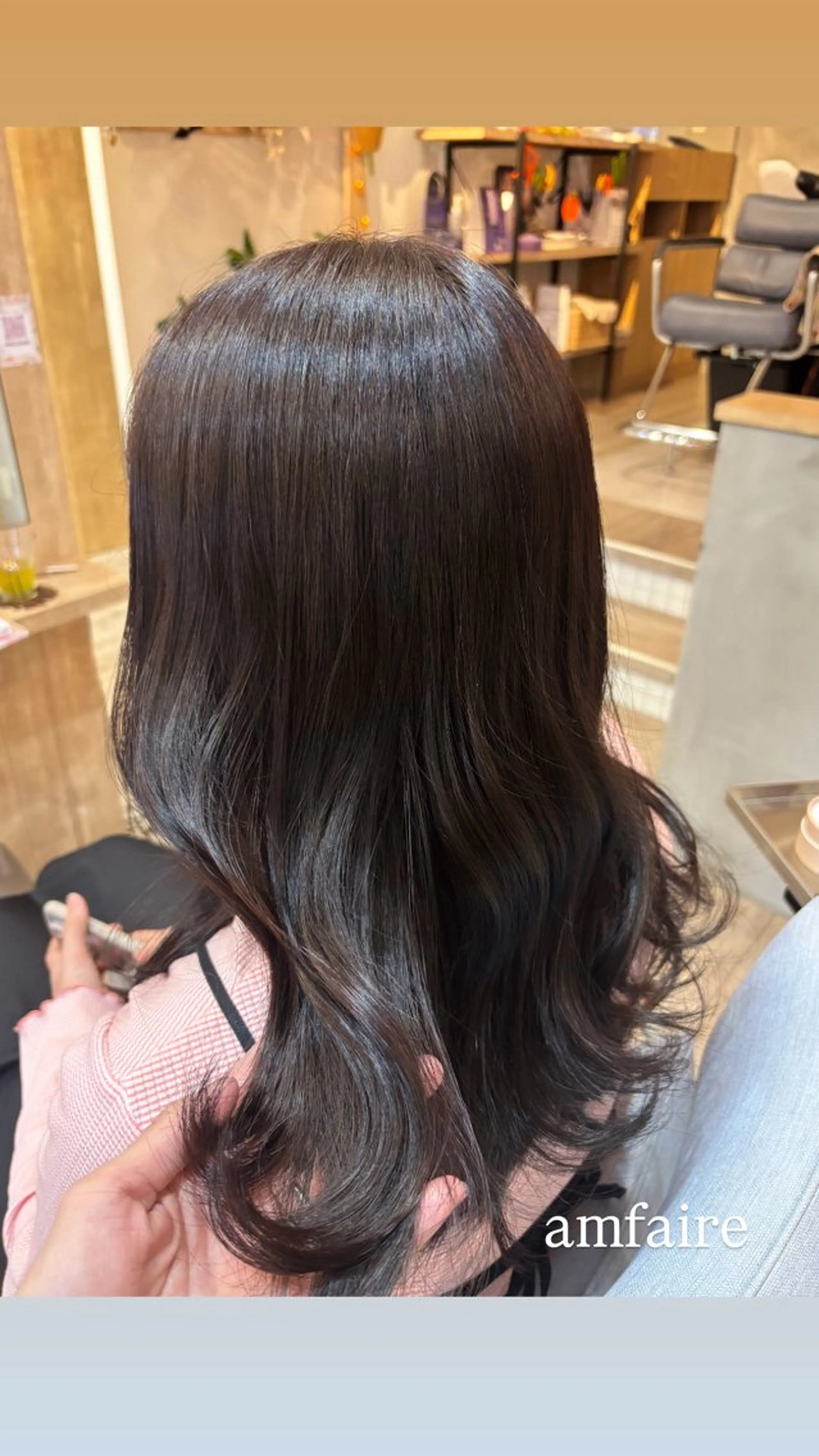 セミロング shimizu .のヘアスタイル