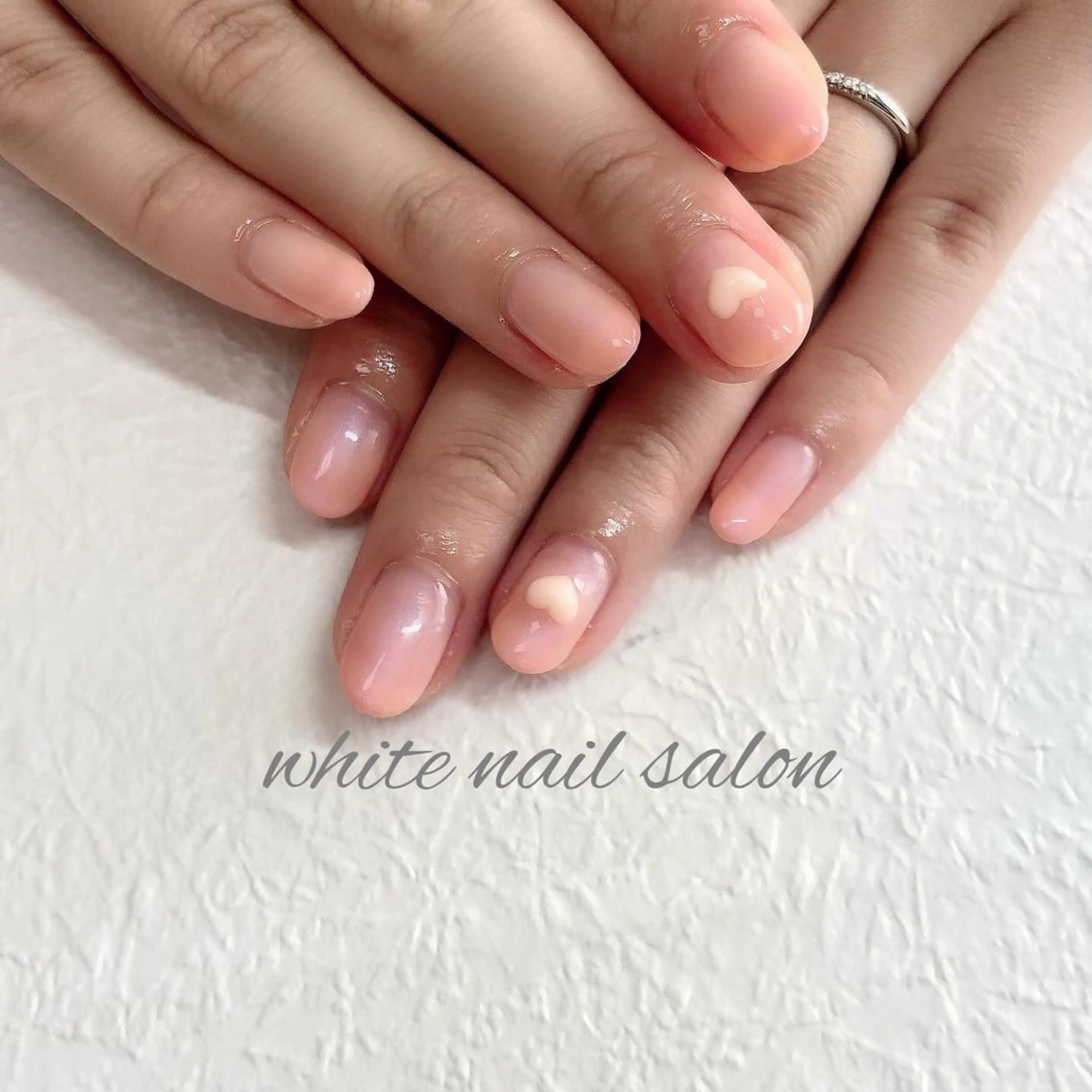 ネイル アートネイル ジェルネイル ハードジェル 持ち込み シンプルネイル white nail salonのネイルデザイン