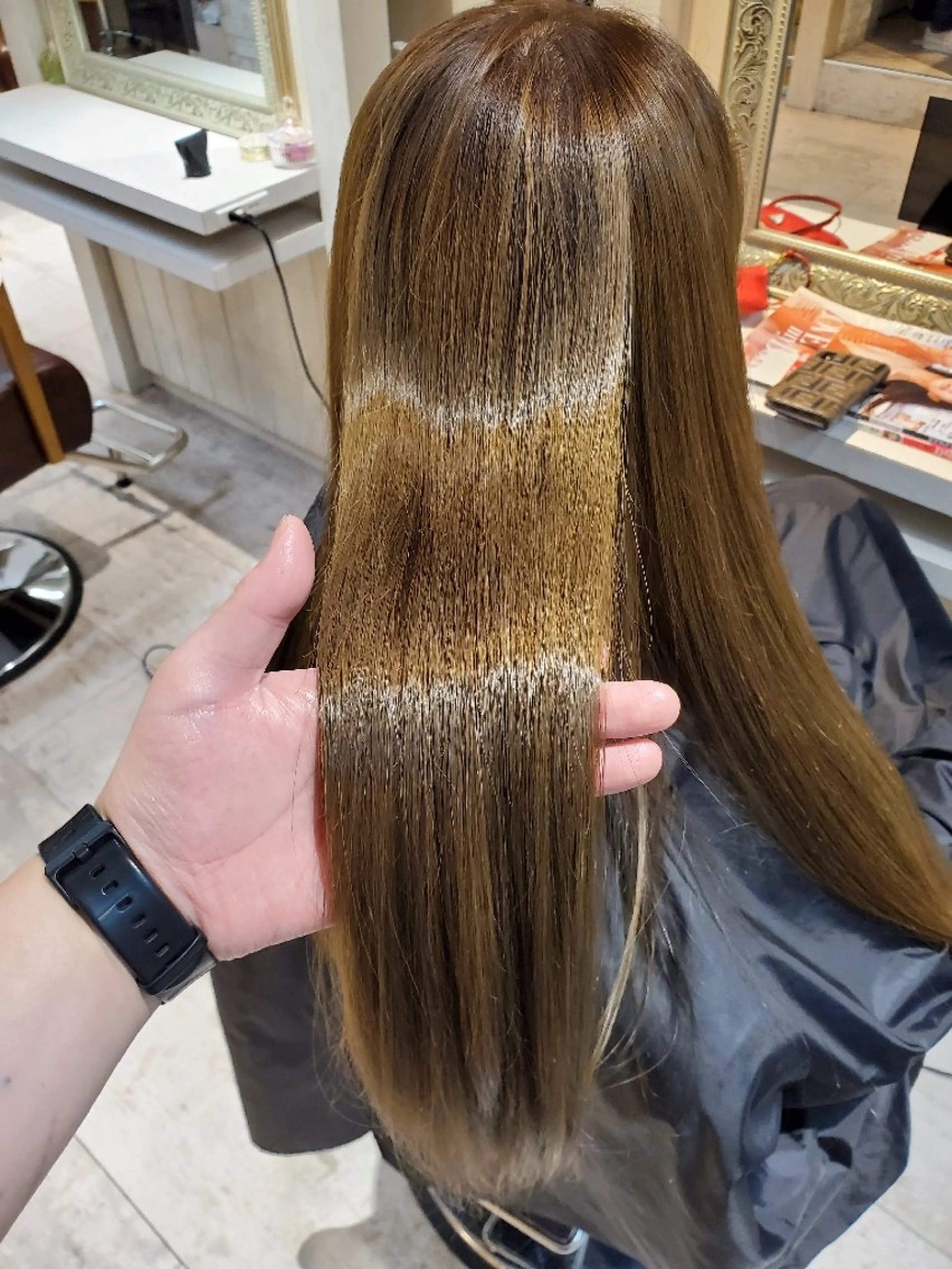 ロング カット 縮毛矯正 トリートメント 芦田 大樹のヘアスタイル