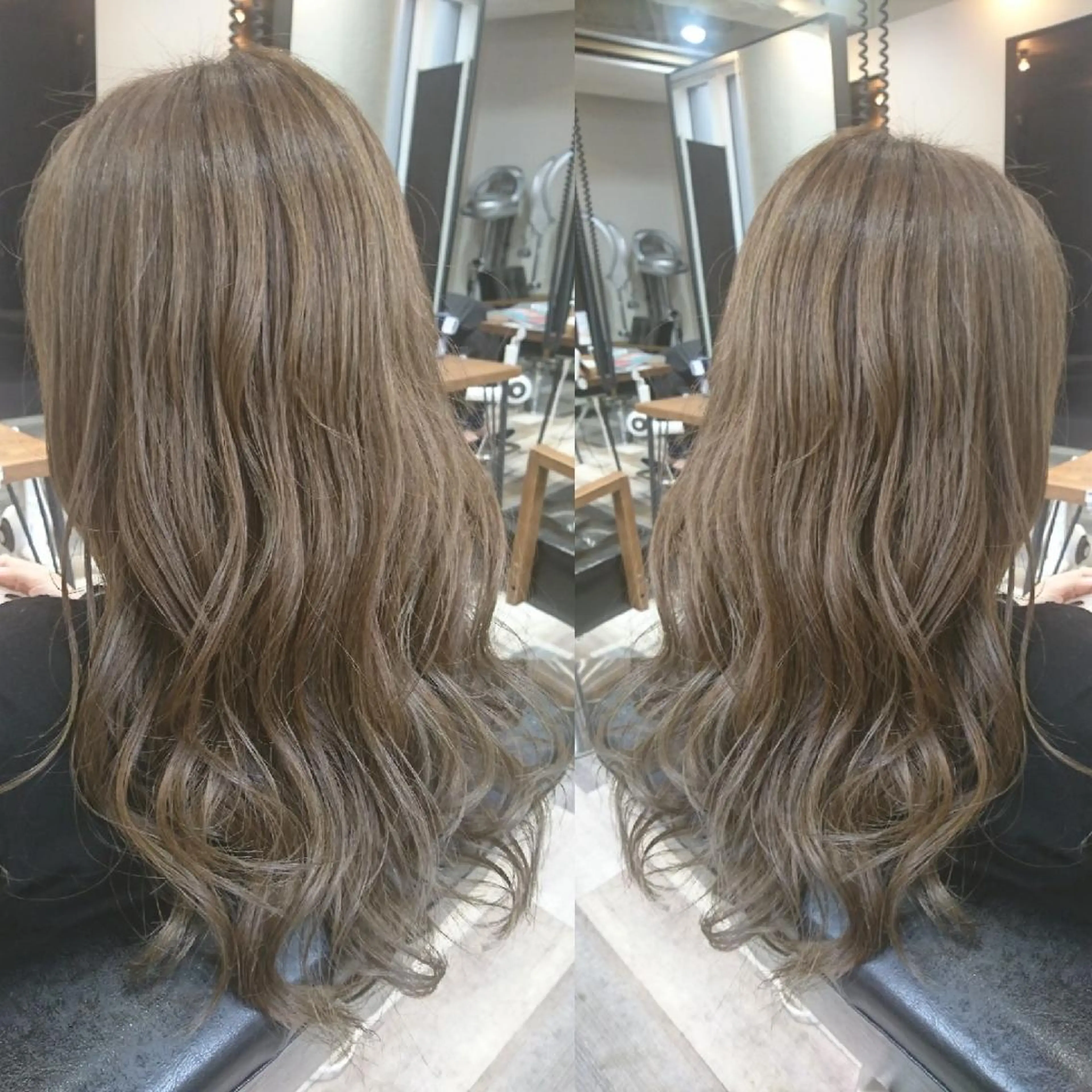 ロング カラー ベージュカラー 艶カラー/インナー /グラデ/大西小百合のヘアスタイル