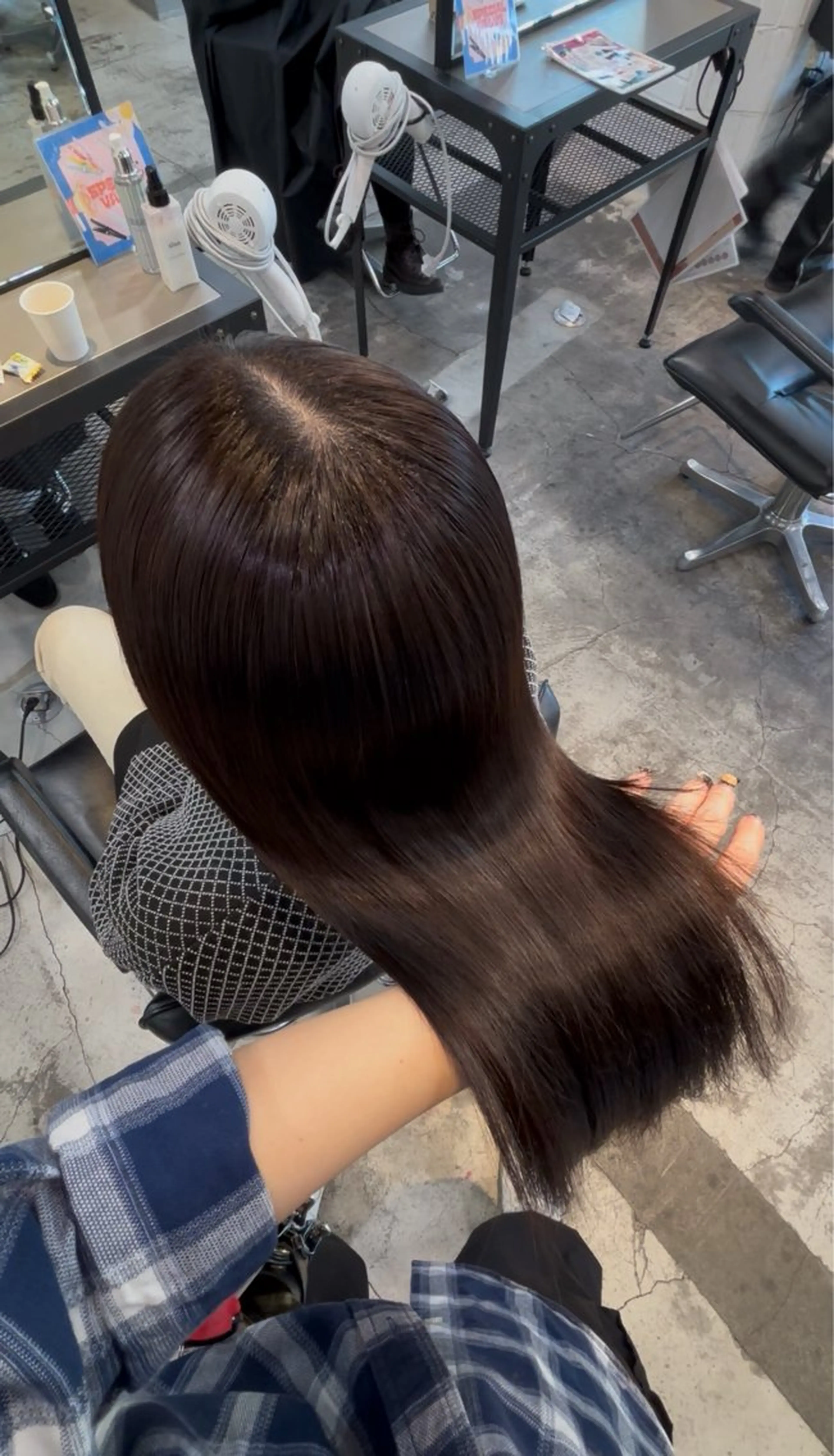 ミディアム カラー ヘアカラー トリートメント ダメージレス艶髪 🦋MISAKI🦋のヘアスタイル