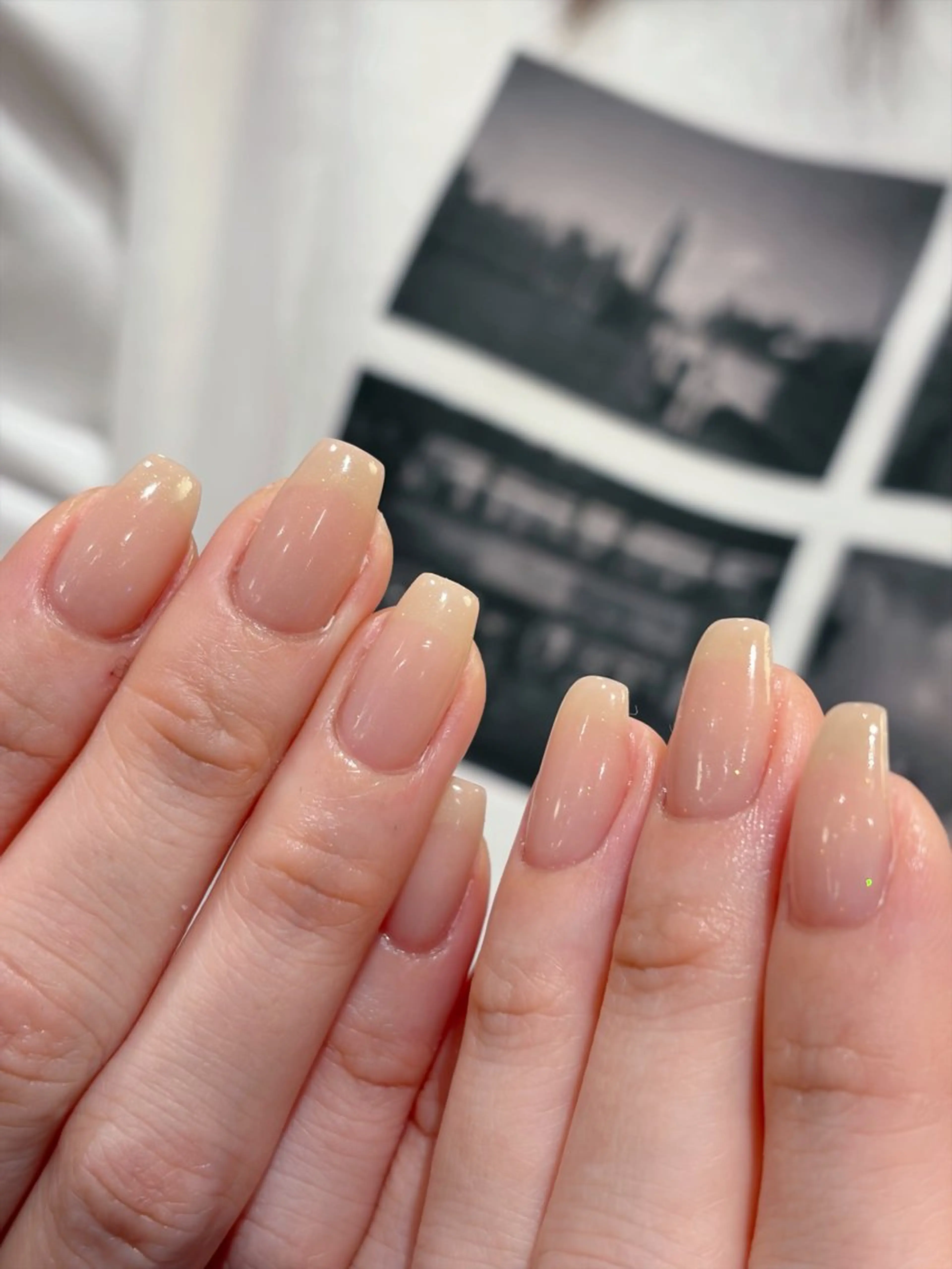 ネイル ブラウン フレンチネイル ガーリー ラメ(グリッター) シンプルネイル ハンドネイル フットネイル aile d'Ange所属・ailed'Ange 🍒miuのネイルデザイン