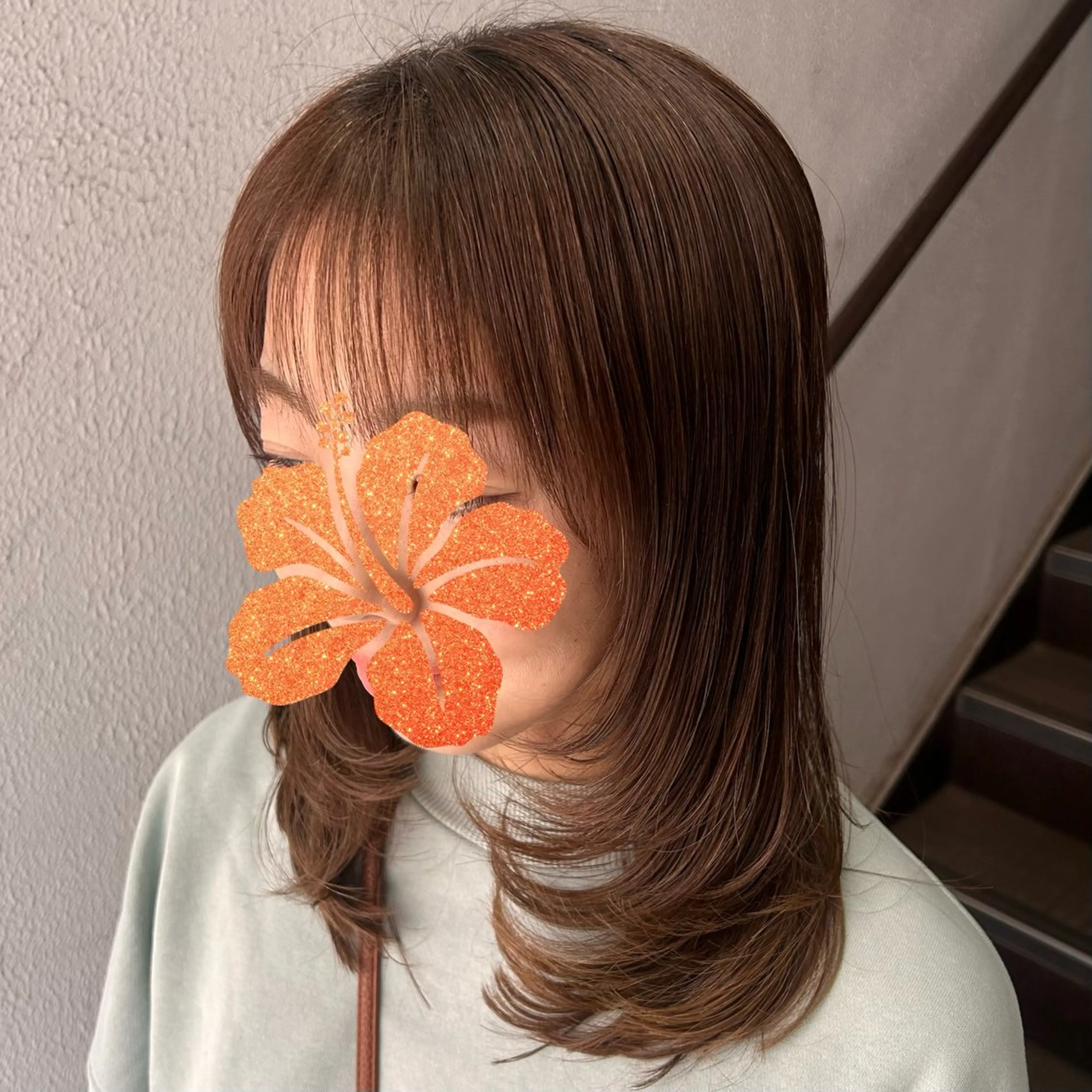 セミロング 透明感カラー/ レイヤー✂︎のヘアスタイル