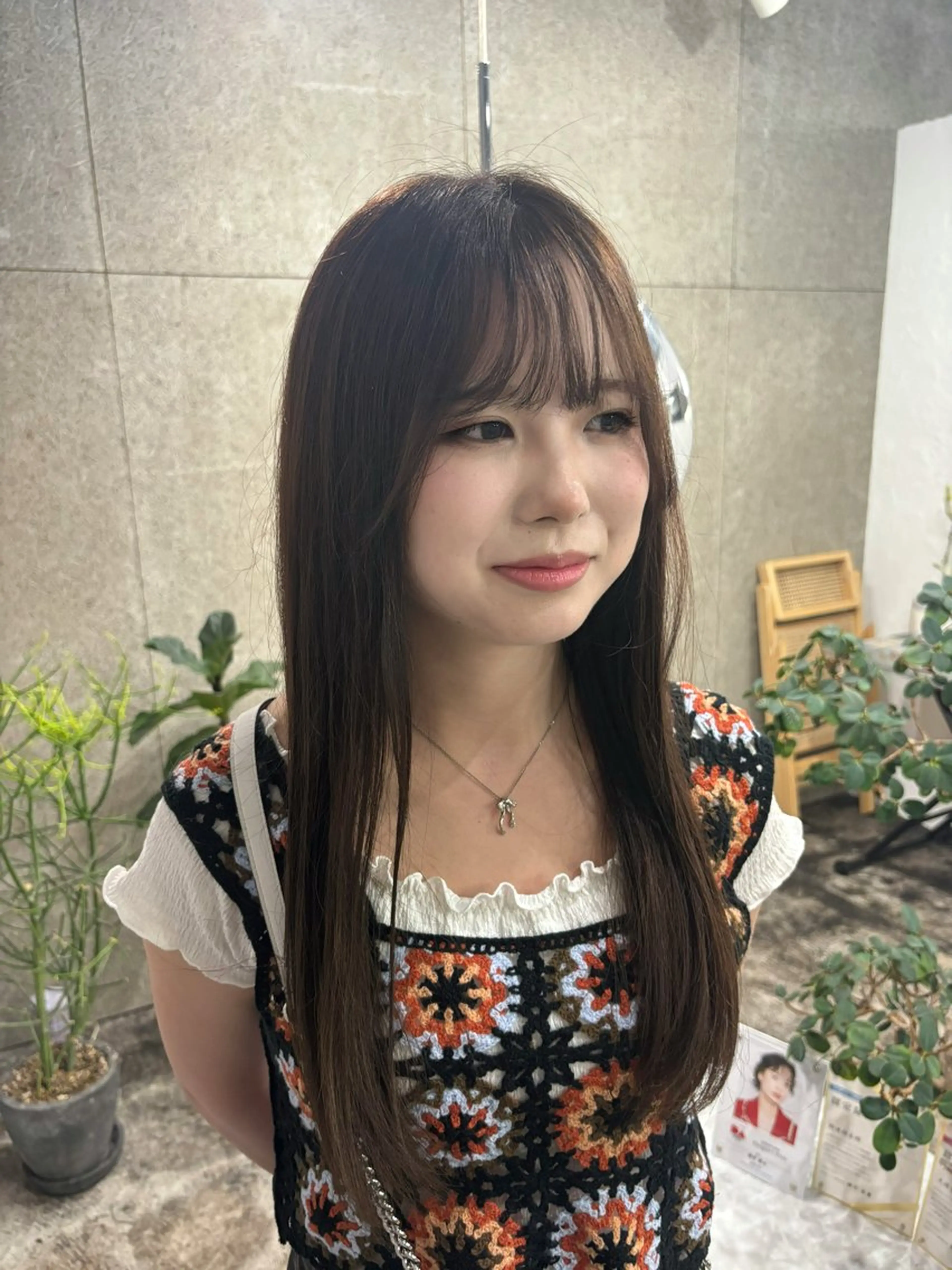 ロング カラー オレンジ ヘアカラー 【eim】小塚 玲奈のヘアスタイル