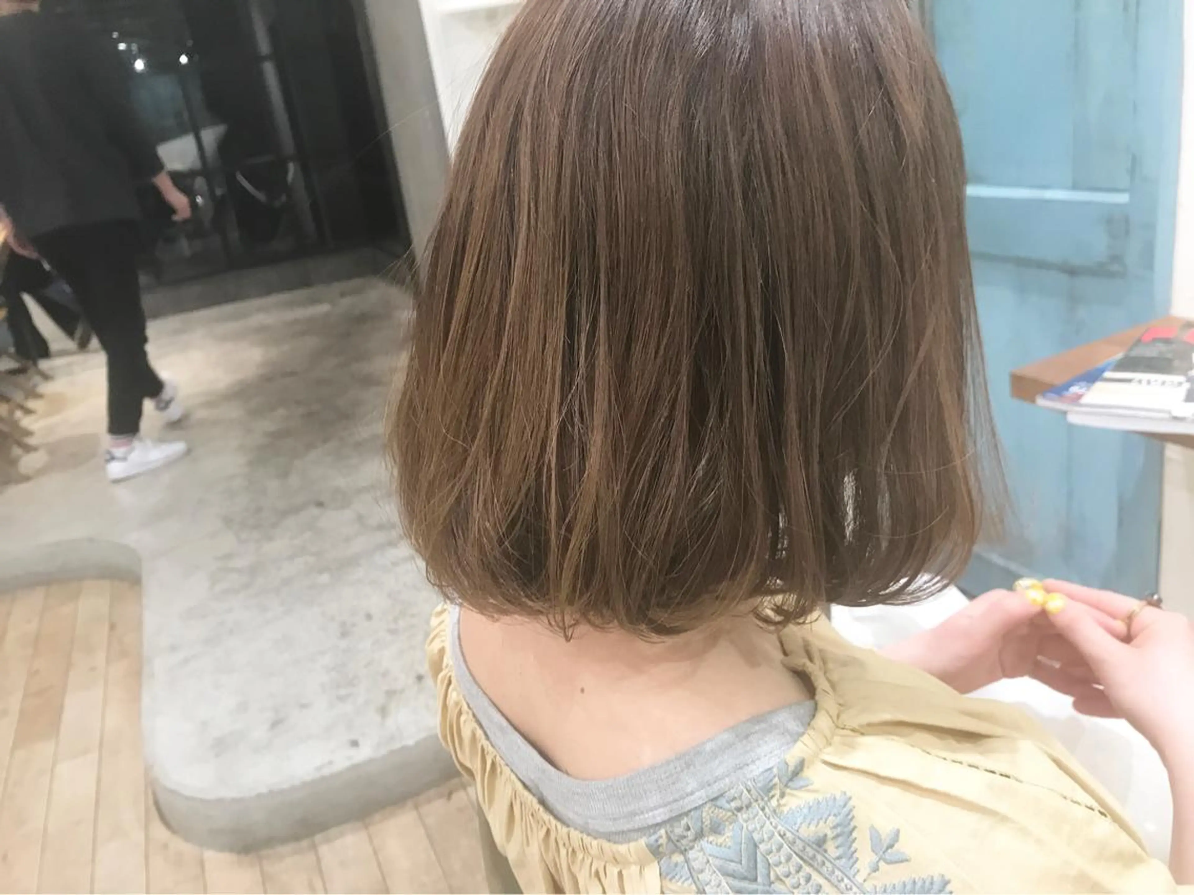 ミディアム カラー オリーブ透明感カラー 表参道/MIKUのヘアスタイル