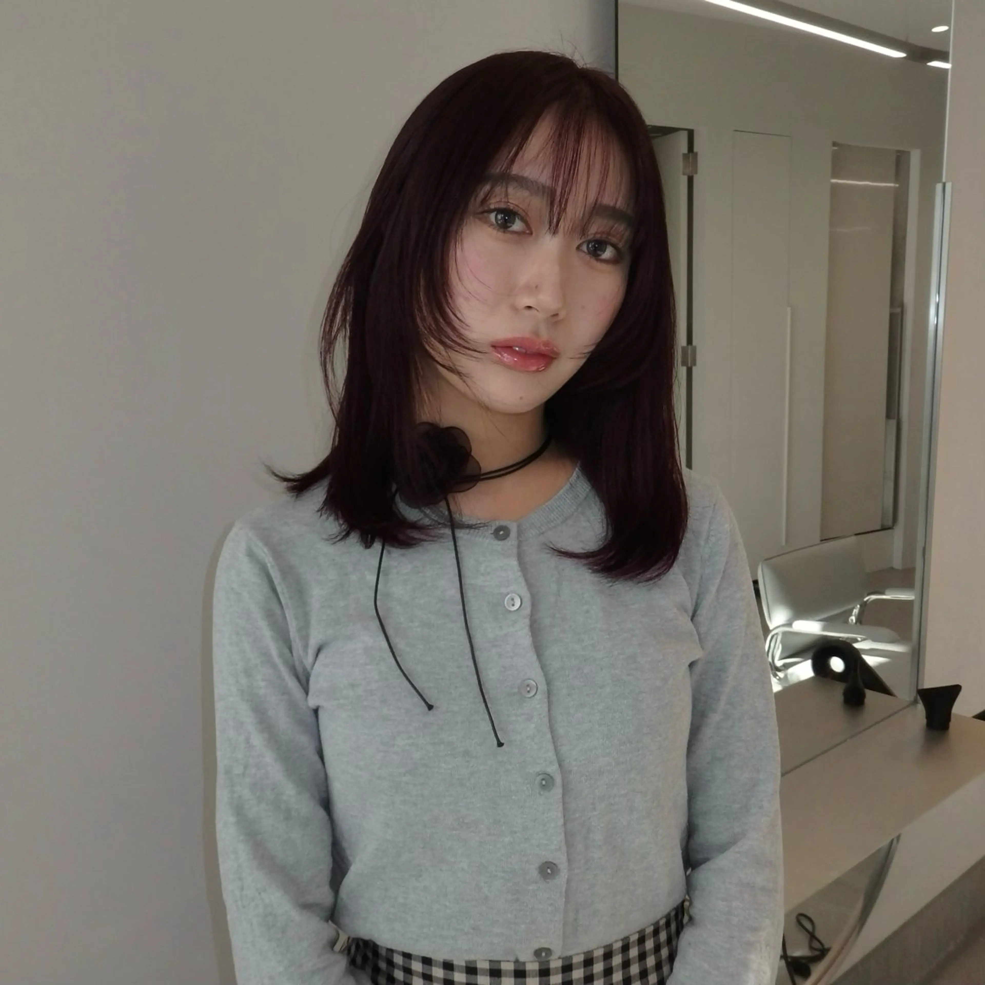 ミディアム ヘアカラー トリートメント 表参道 透明感カラー kanako✧*｡のヘアスタイル