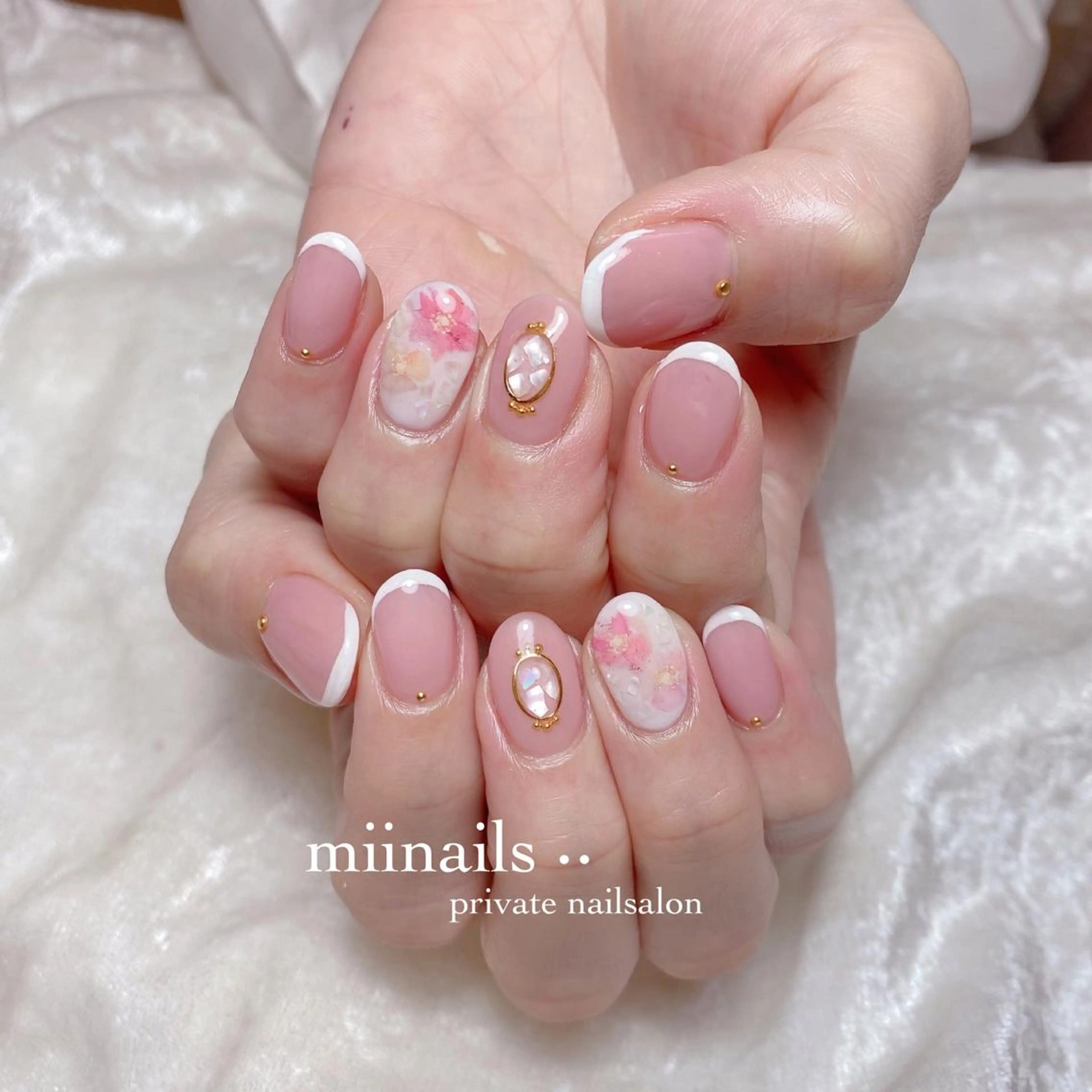 ネイル 韓国ネイル ワンホンネイル ハンドネイル nailsalon miinailsのネイルデザイン