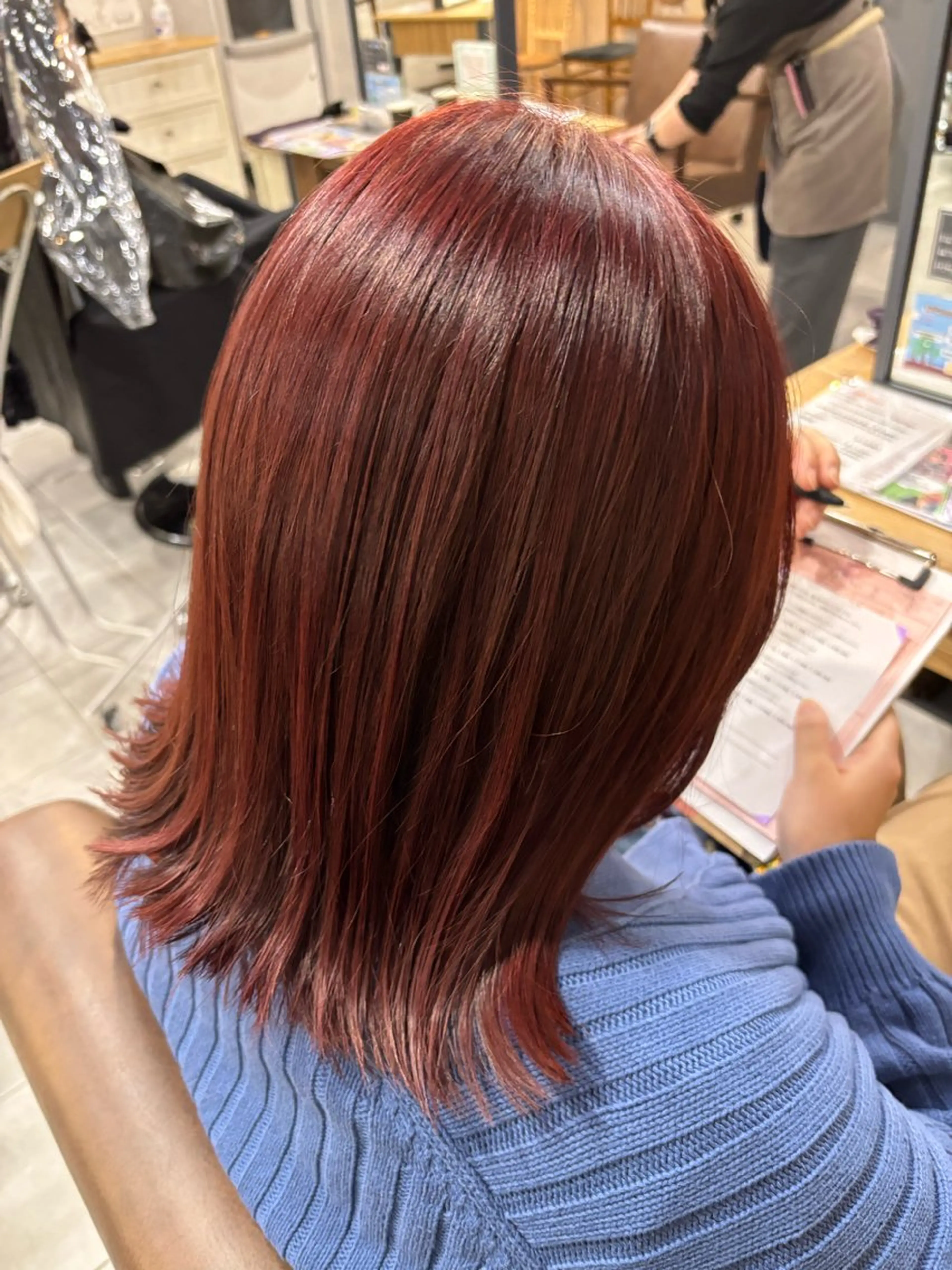 ミディアム カラー カット ヘアカラー トリートメント ❄️中野侑香❄️ ハイライト/ブリーチのヘアスタイル