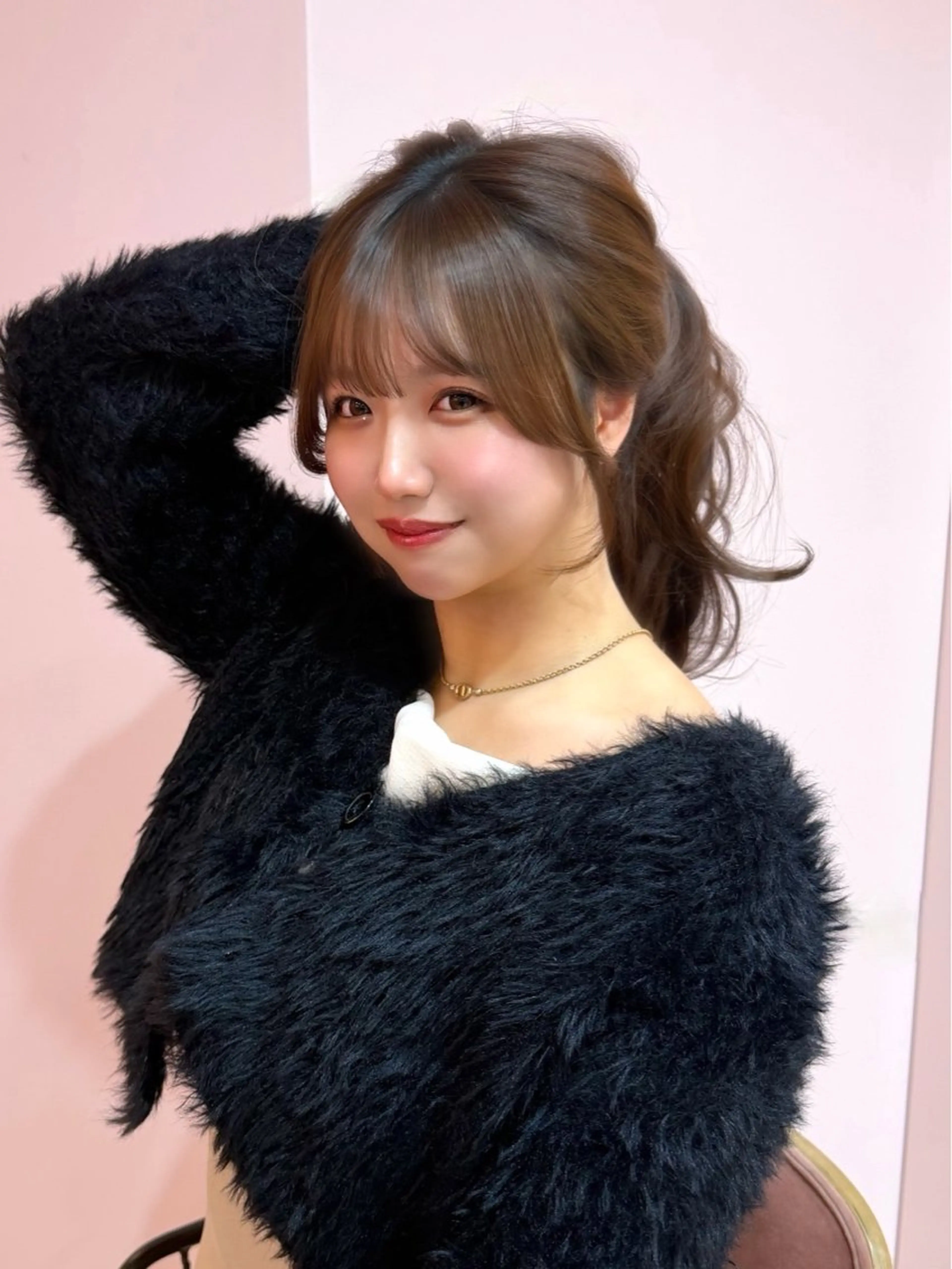 セミロング カラー ベージュカラー ブリーチ ブラウンカラー チョコレートブラウン 透明感カラー カット ヘアカラー トリートメント 渋谷/韓国ヘア/ 顔まわり♡Ayakaのヘアスタイル