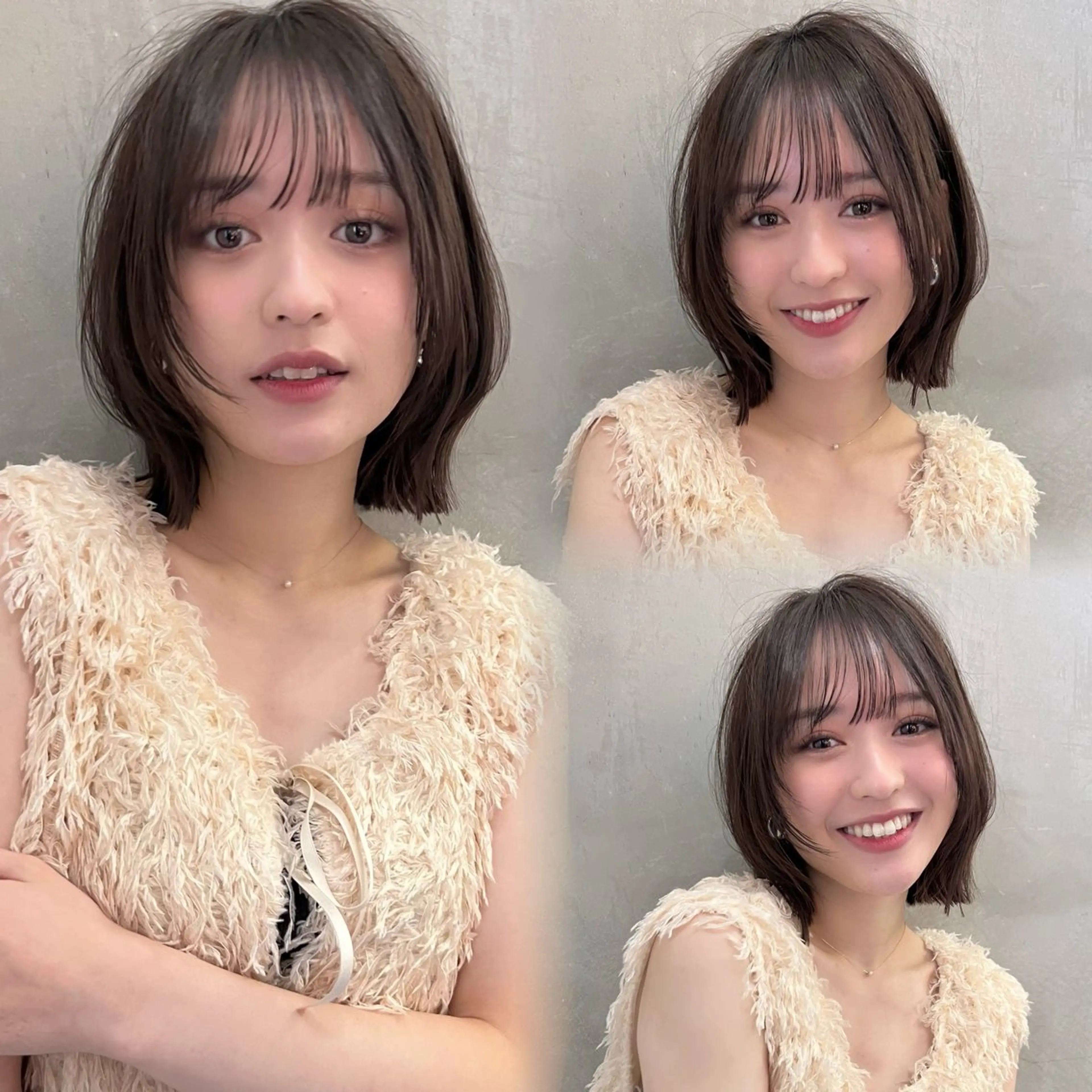 ミディアム カット ヘアカラー 大宮/ボブ/縮毛矯正 大瀧菜月のヘアスタイル