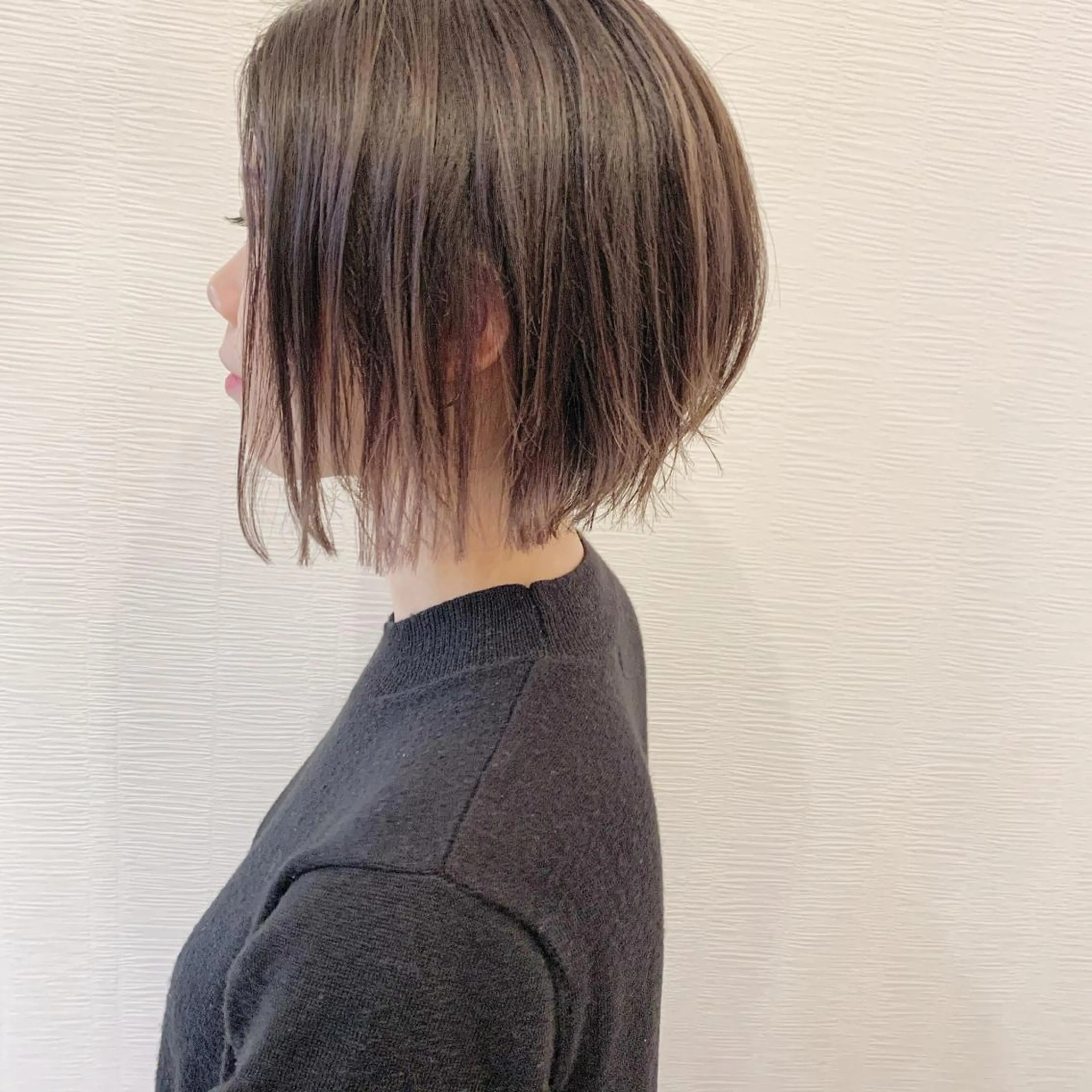 ミディアム カラー インナーカラー ピンクカラー ヘアカラー トリートメント 池田 真由美のヘアスタイル