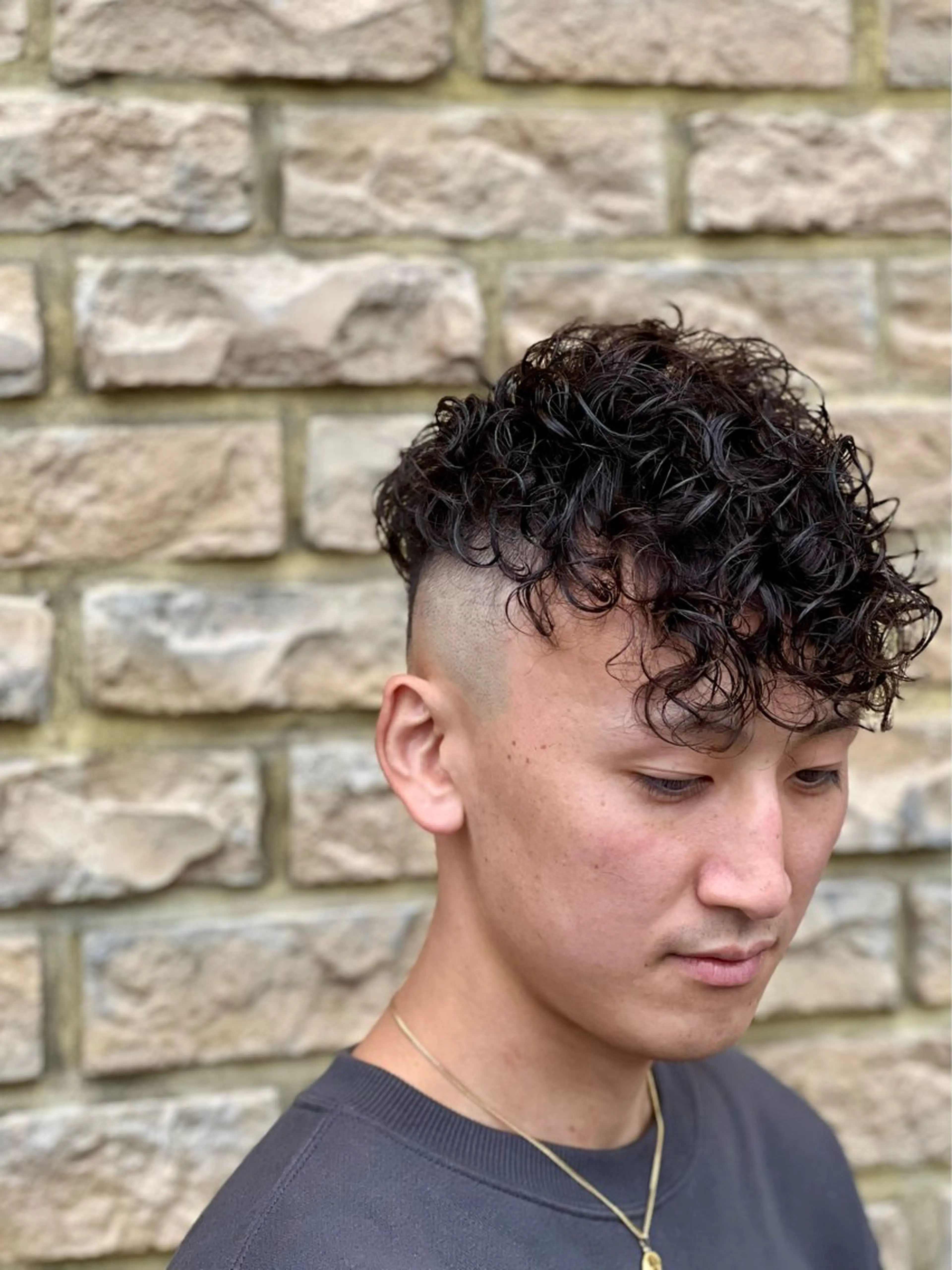 パーマ メンズ カット パーマ 小松 智寛のヘアスタイル