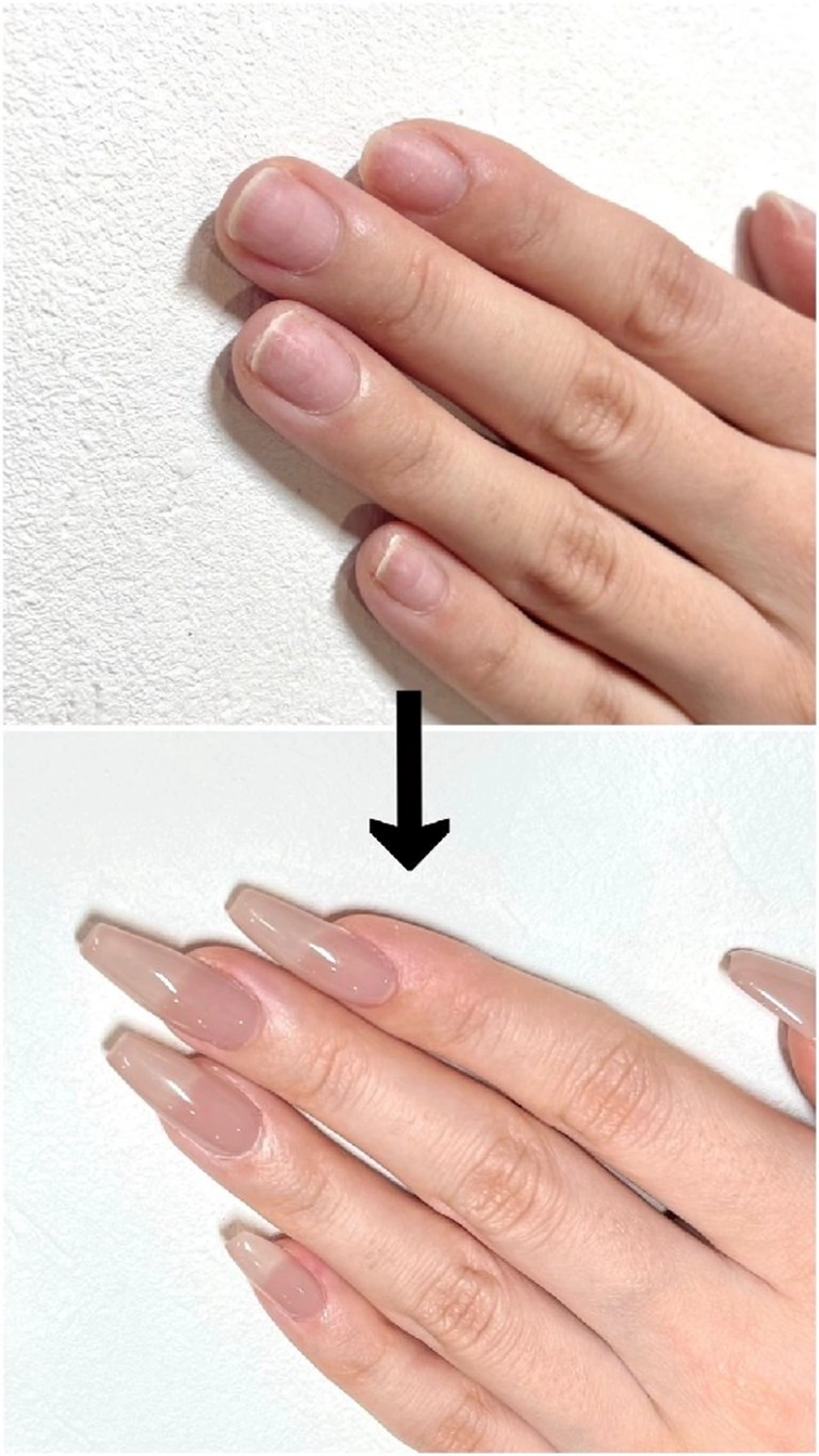 Gel-x お爪に優しい長さ出し10本✩.*˚ワンカラーの写真