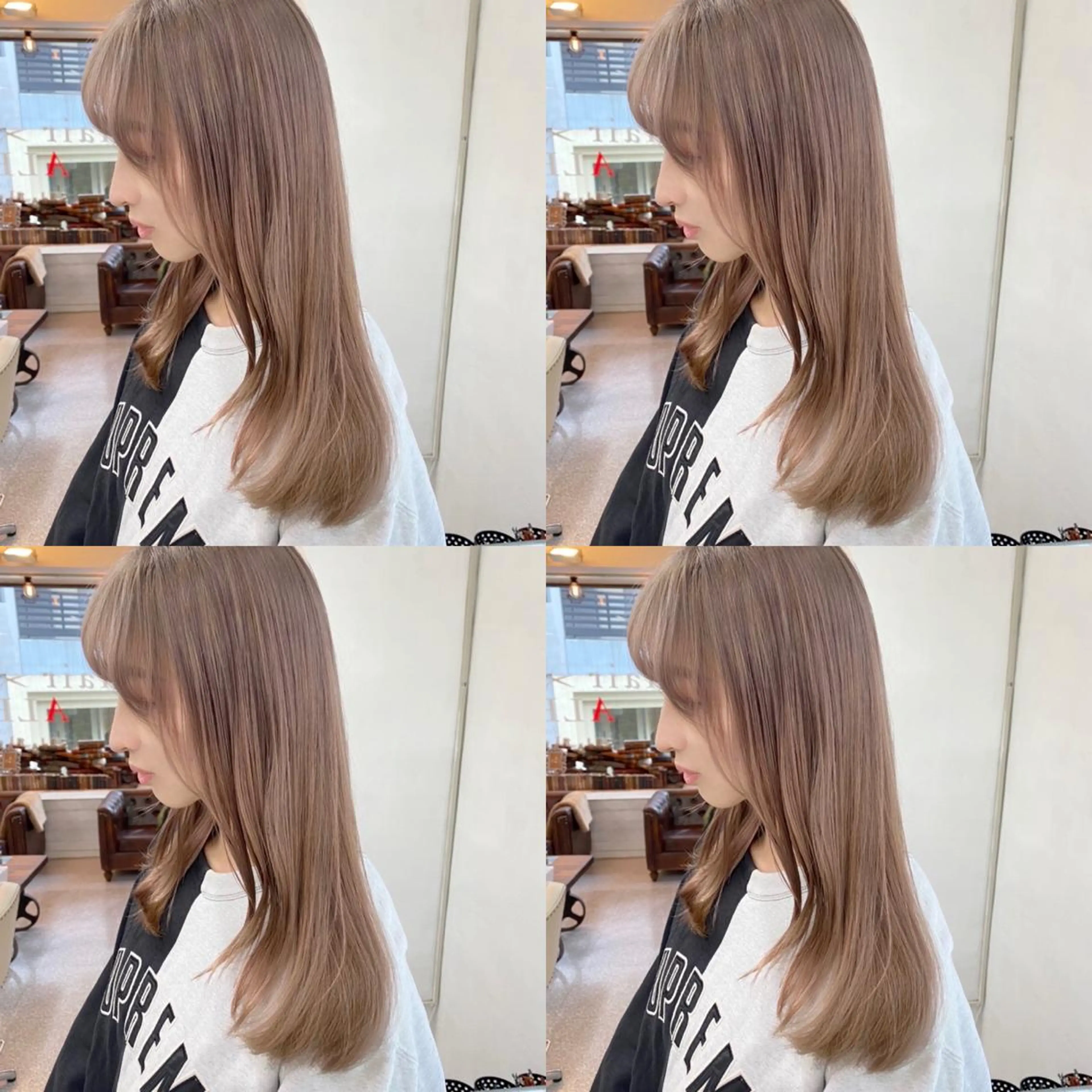 ミディアム カラー カット ヘアカラー トリートメント レイヤーウルフ エクステ磯部のヘアスタイル