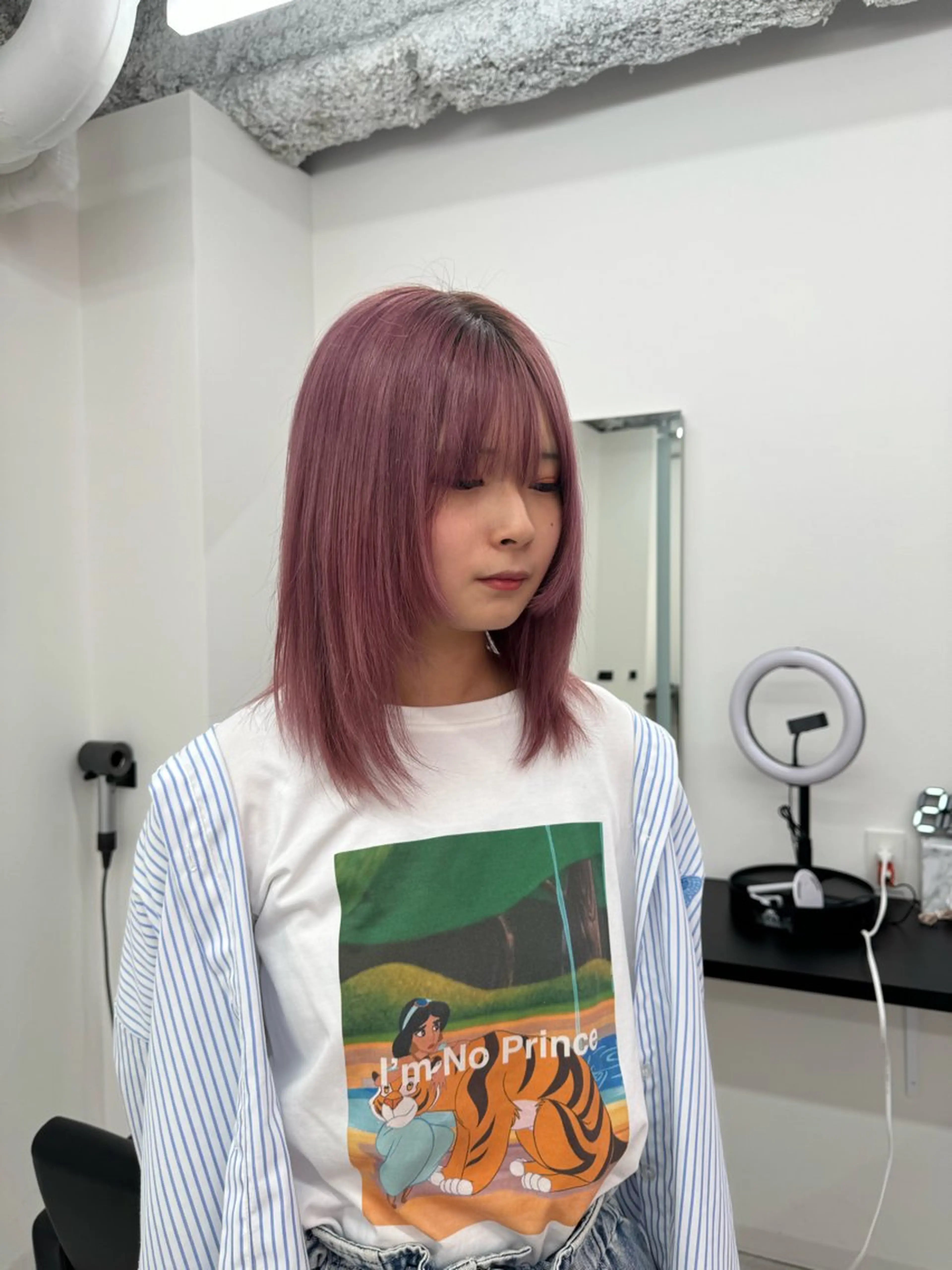 ミディアム カラー ブリーチカラー💖 rukaのヘアスタイル