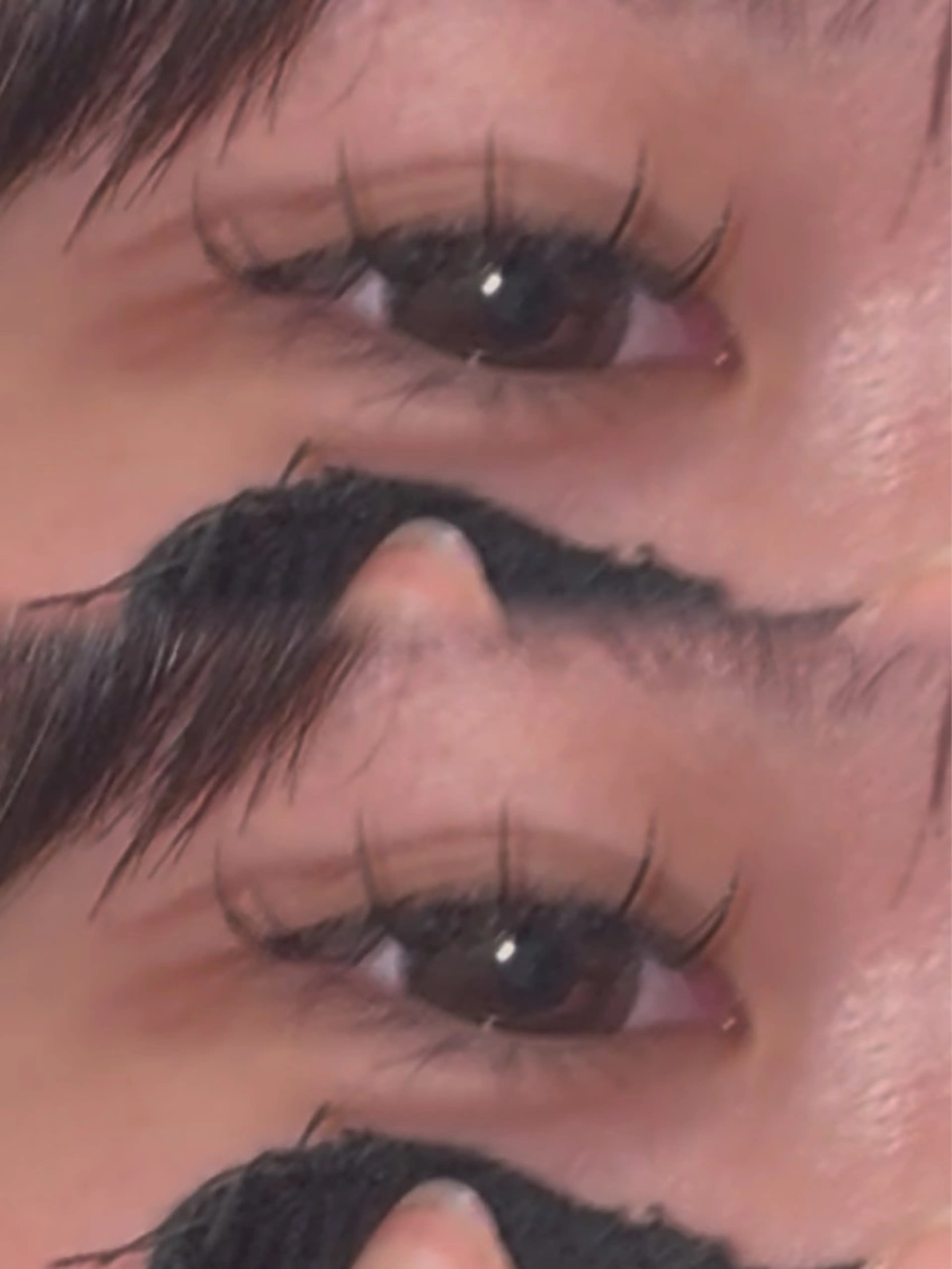 マツエク・マツパ 束感まつ毛 フラットラッシュ ナチュラル マツエク vis a vis 本蓮沼店所属・渡部 かおりのマツエク・マツパデザイン