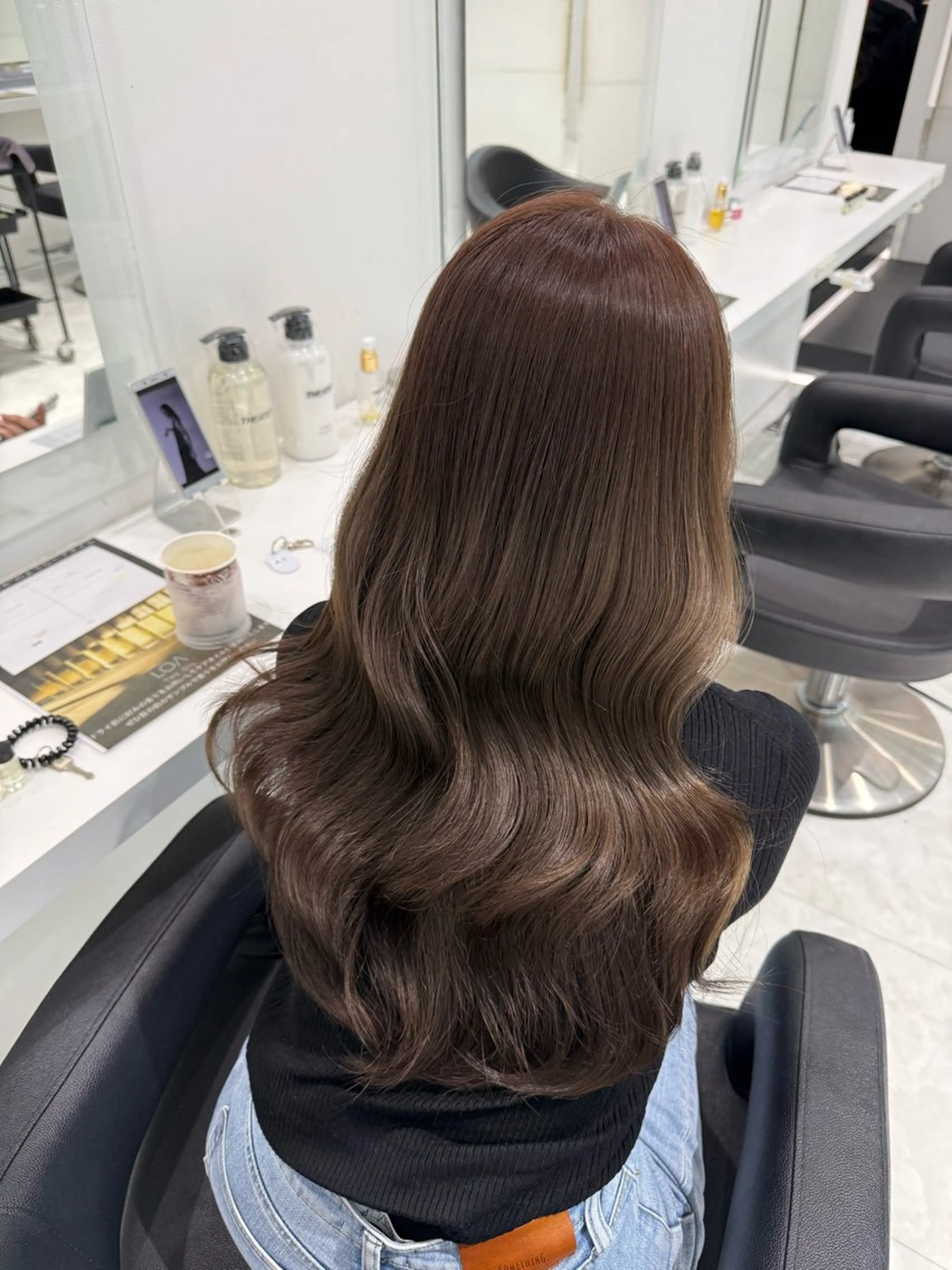 ミディアム カラー ヘアカラー ♡上品韓国髪♡ブラ ウン/SAYATOのヘアスタイル