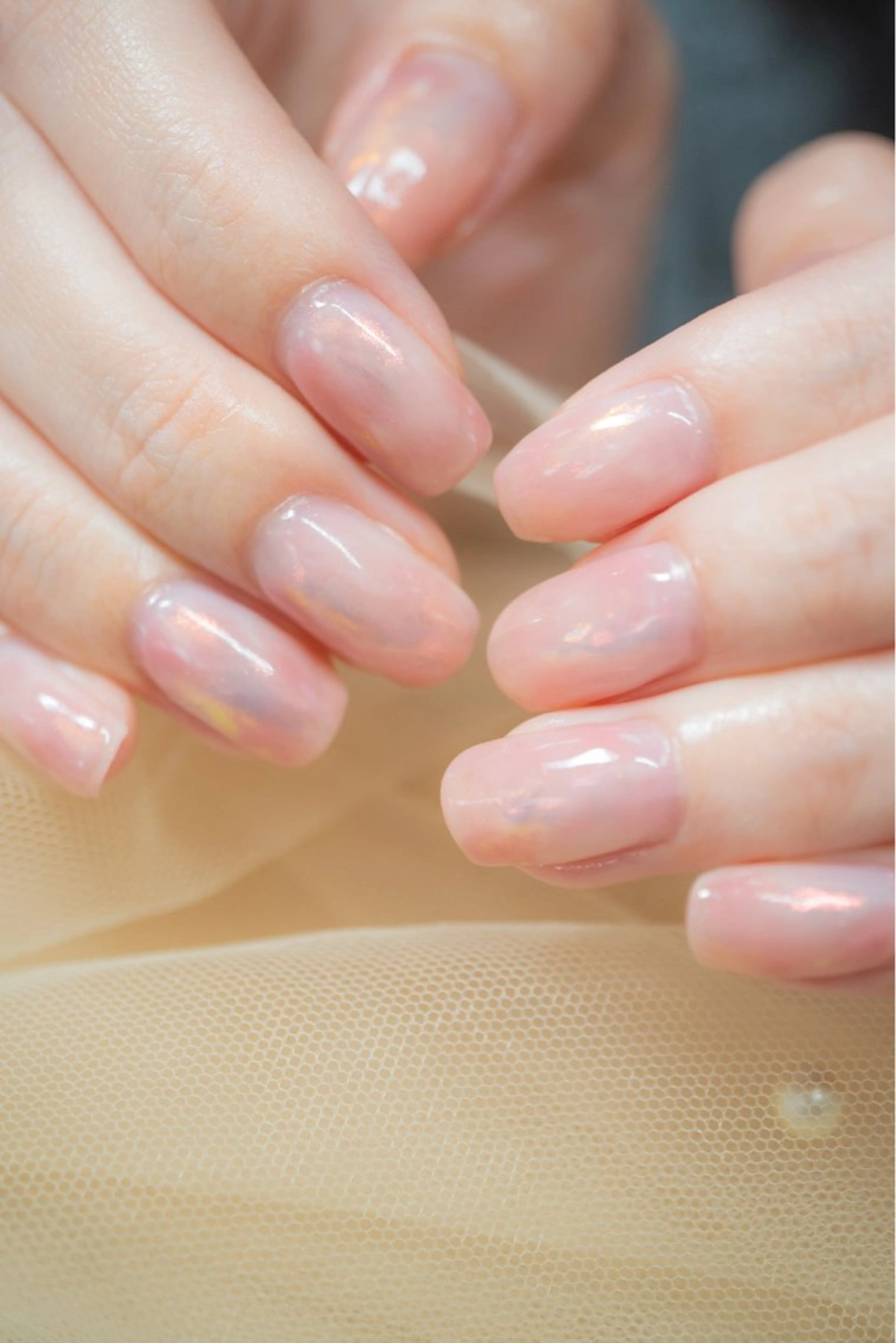 ネイル ニュアンスネイル ピンク 春ネイル ハンドネイル nail&aroma mulet.のネイルデザイン