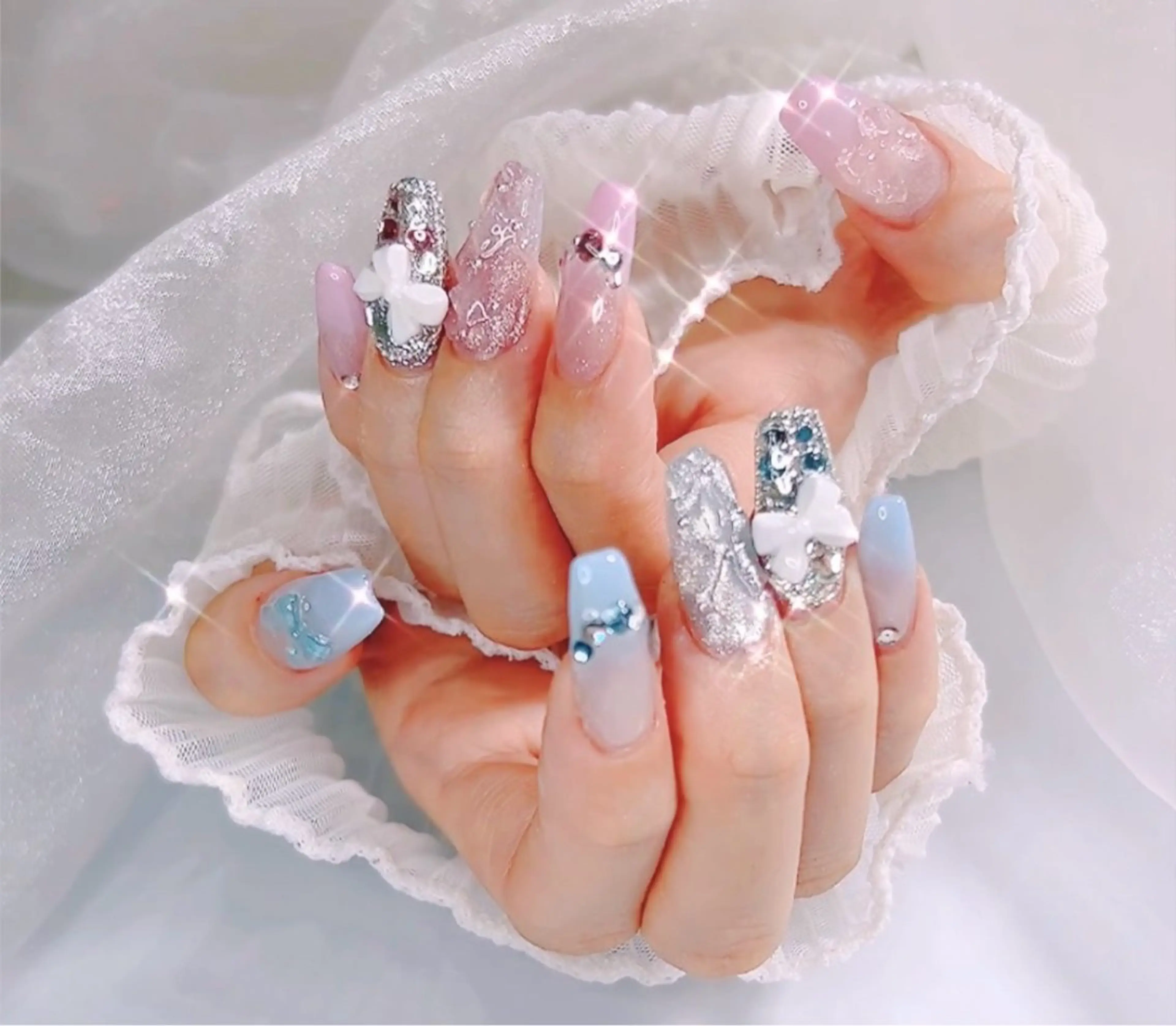 🎀💕スカルプ長さだし💅10本アート¥15000🎀💕の写真