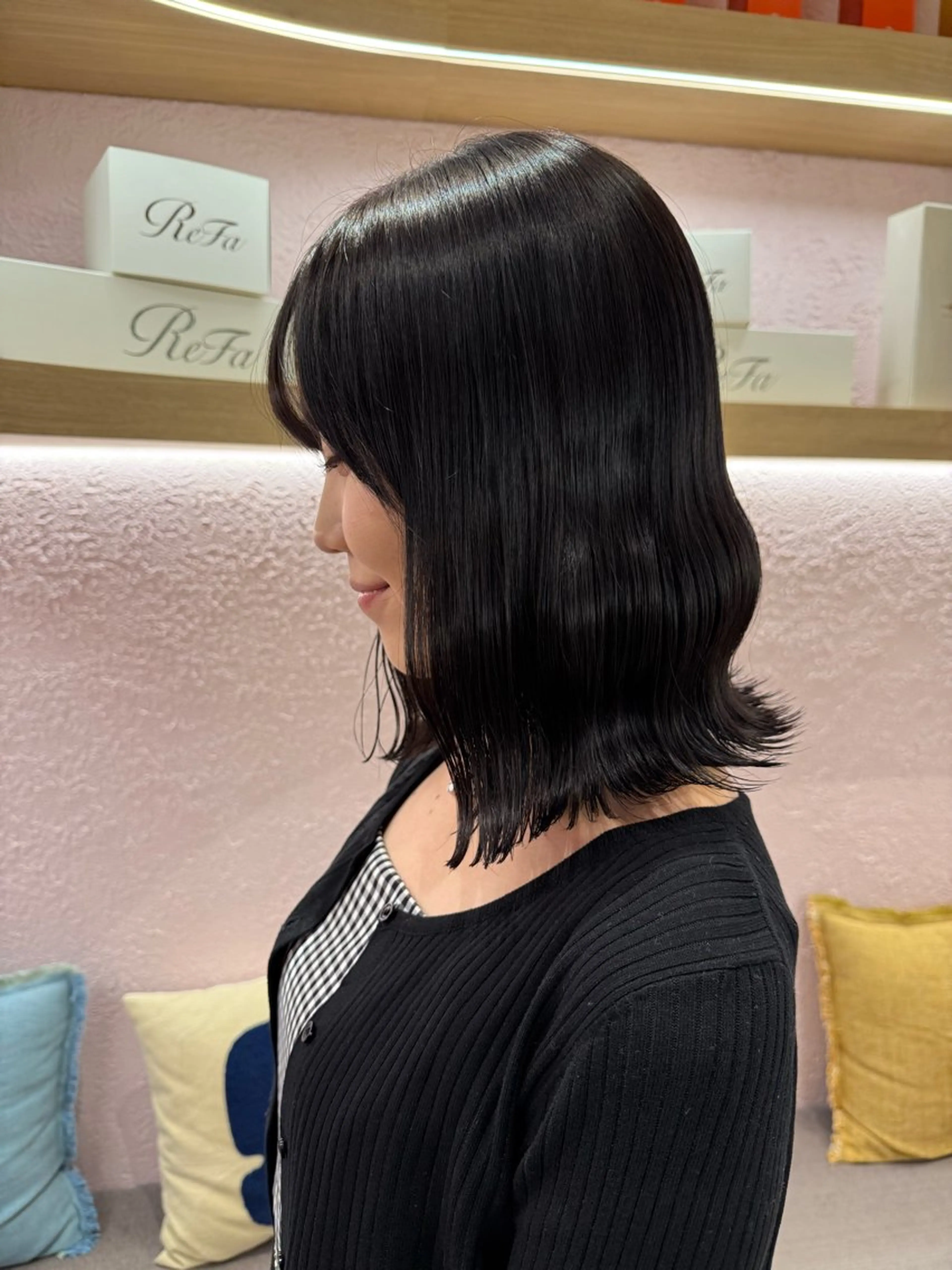 ミディアム カラー merc.🦋菱谷 はなのヘアスタイル